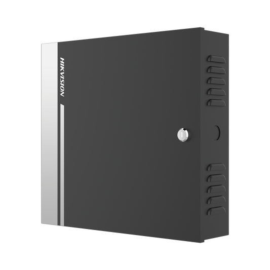 Controlador de Acceso para 2 Puertas y 4 Lectores Wiegand o RS485 / Incluye Gabinete y Fuente de AlimentaciÃ³n 12Vcc/8A / Soporta BaterÃ­a de Respaldo /  Wiegand y RS-485 / 10,000 Tarjetas