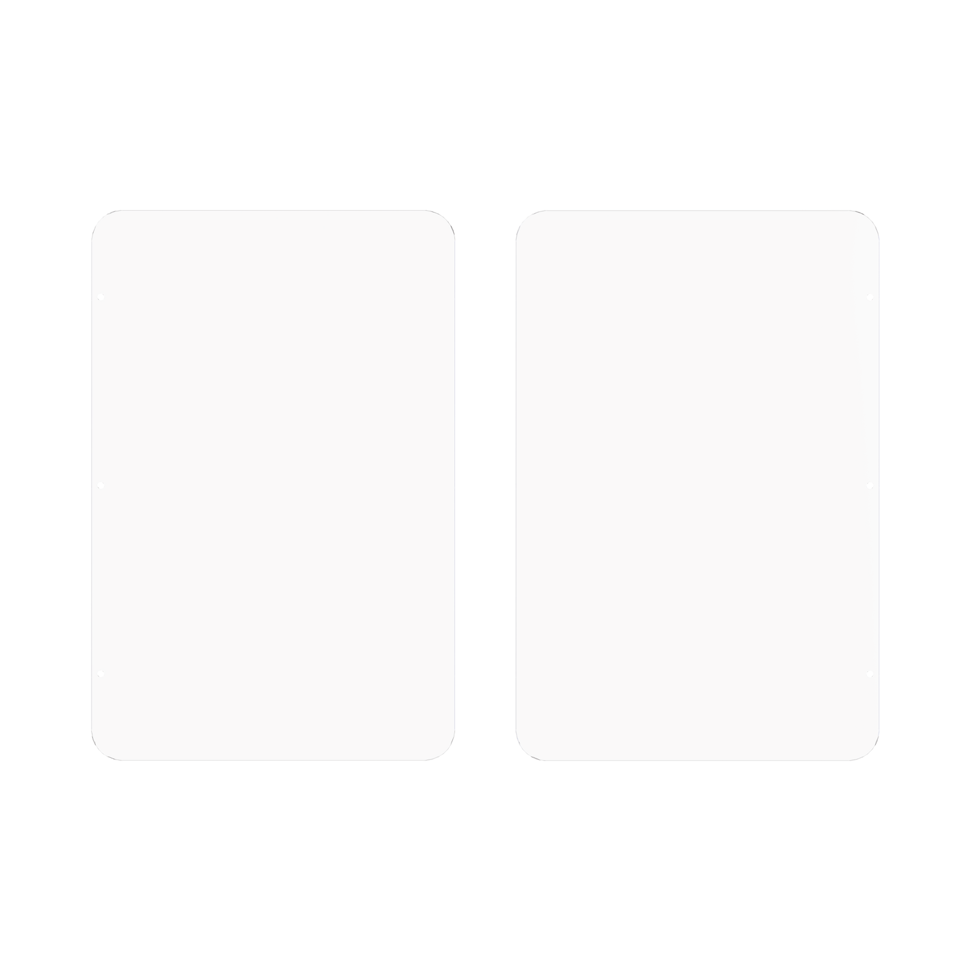 Kit de Repuesto (2 Piezas) de Aletas de AcrÃ­lico para Formar Carriles de 110 cms en Torniquetes Series DS-K3B501 y DS-K3B601 / IK05