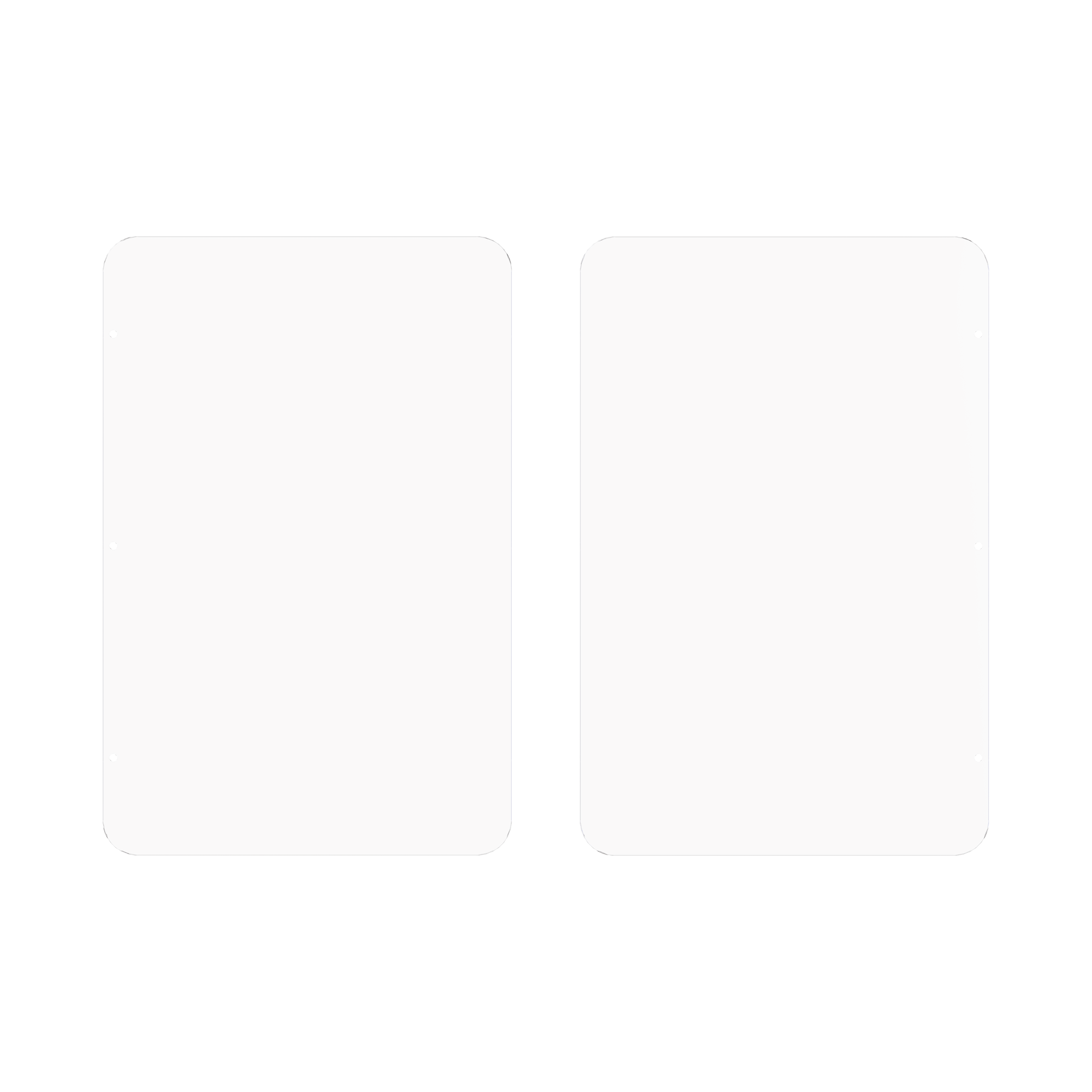 Kit de Repuesto (2 Piezas) de Aletas de AcrÃ­lico para Formar Carriles de 110 cms en Torniquetes Series DS-K3B501 y DS-K3B601 / IK05