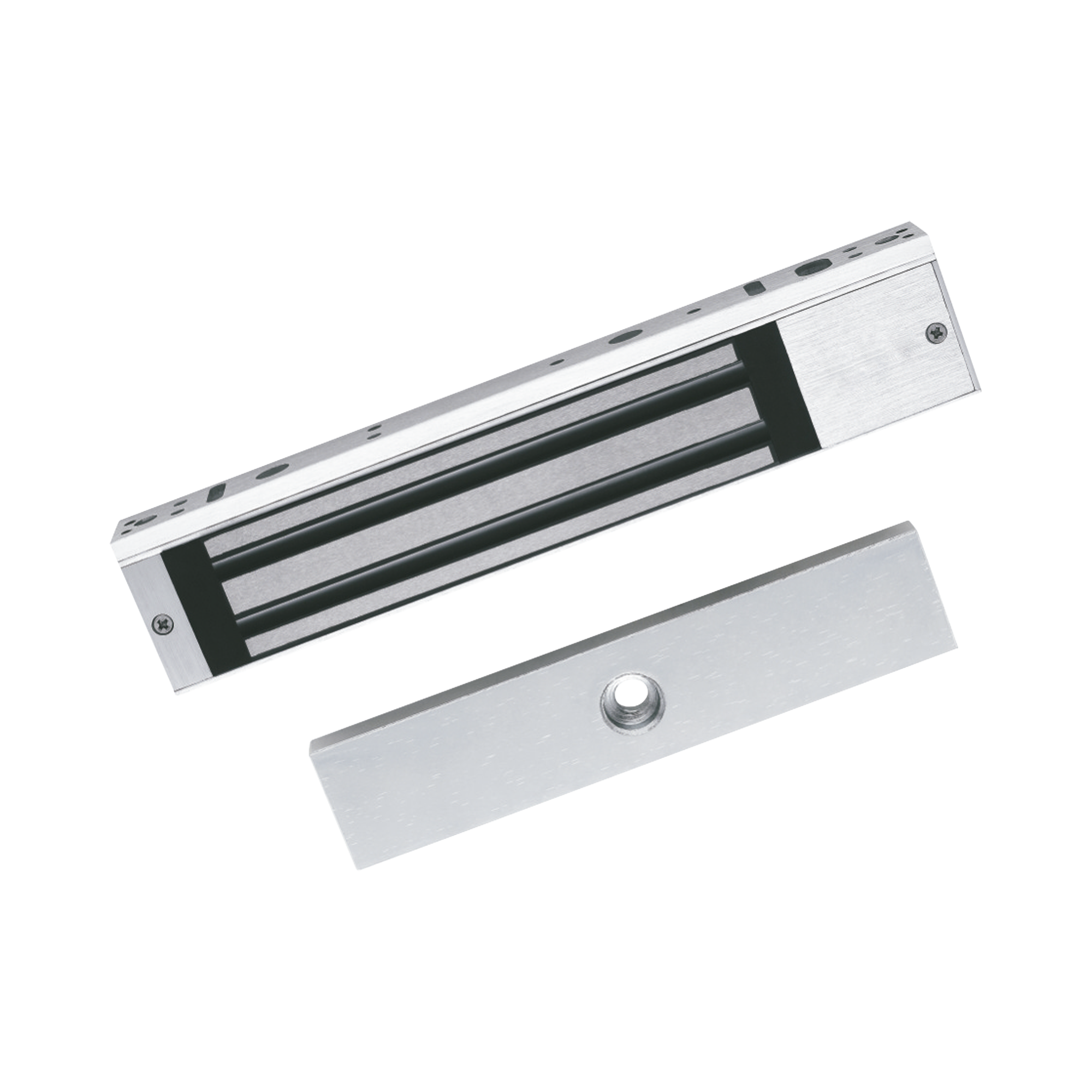 Chapa MagnÃ©tica de 617 Lbs (280 Kg) / Montaje en Puerta Normal o de Vidrio / Certificado CE /  Uso en Interior / Indicador LED / Magnetismo Anti-residual