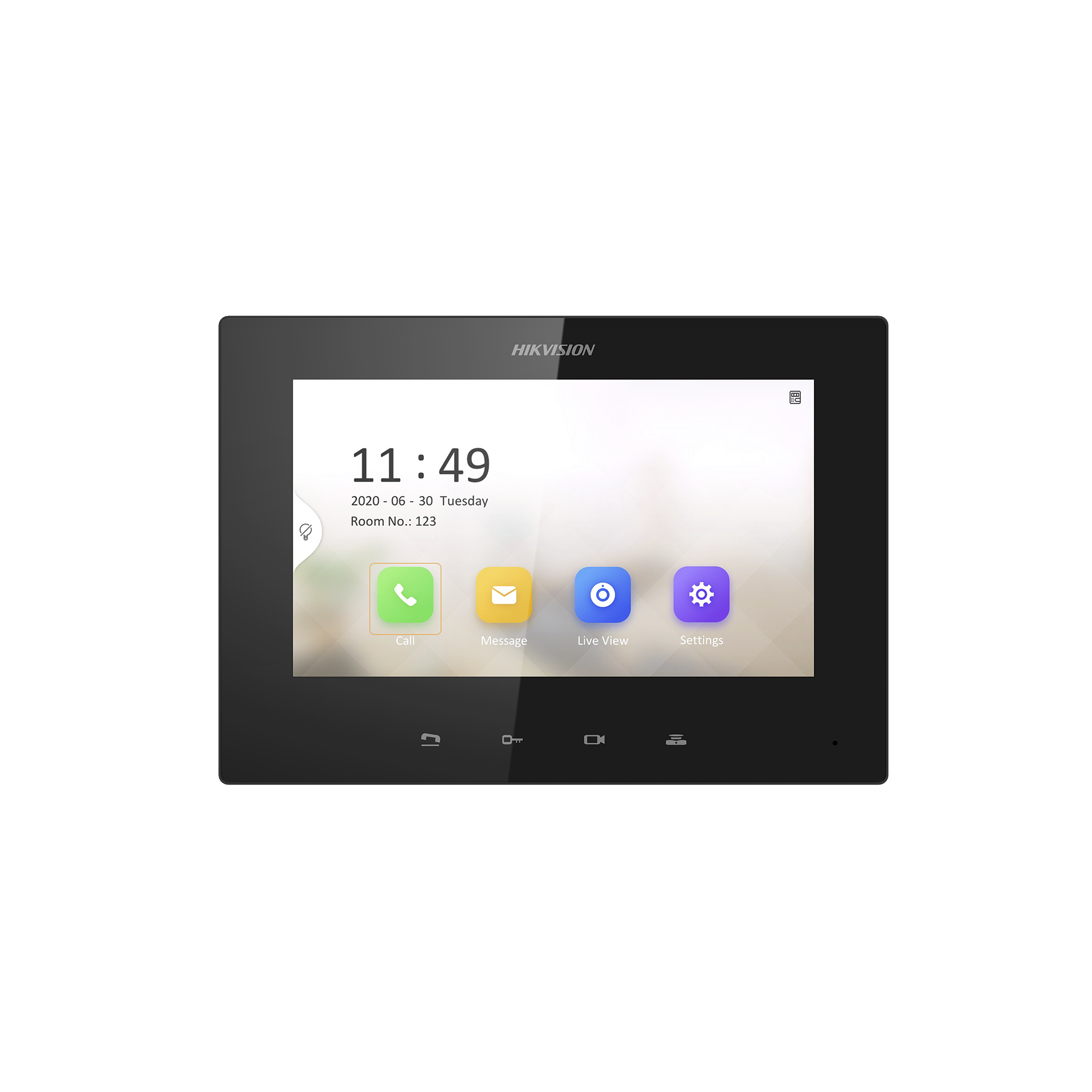 Monitor IP Lite  (No touch) para Videoportero IP / Apertura Remota y Video en Vivo /  PoE EstÃ¡ndar / Principal o Esclavo