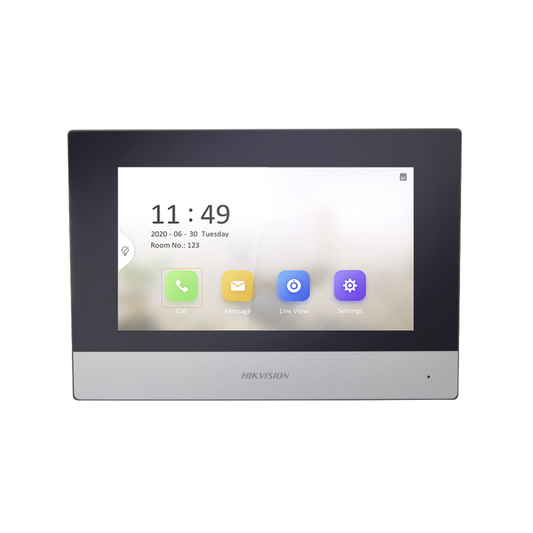 Monitor IP WiFi Touch Screen 7" para Videoportero IP  / VÃ­deo en Vivo / PoE EstÃ¡ndar / Apertura Remota / Llamada Entre Monitores / Audio de dos vÃ­as / Policarbonato