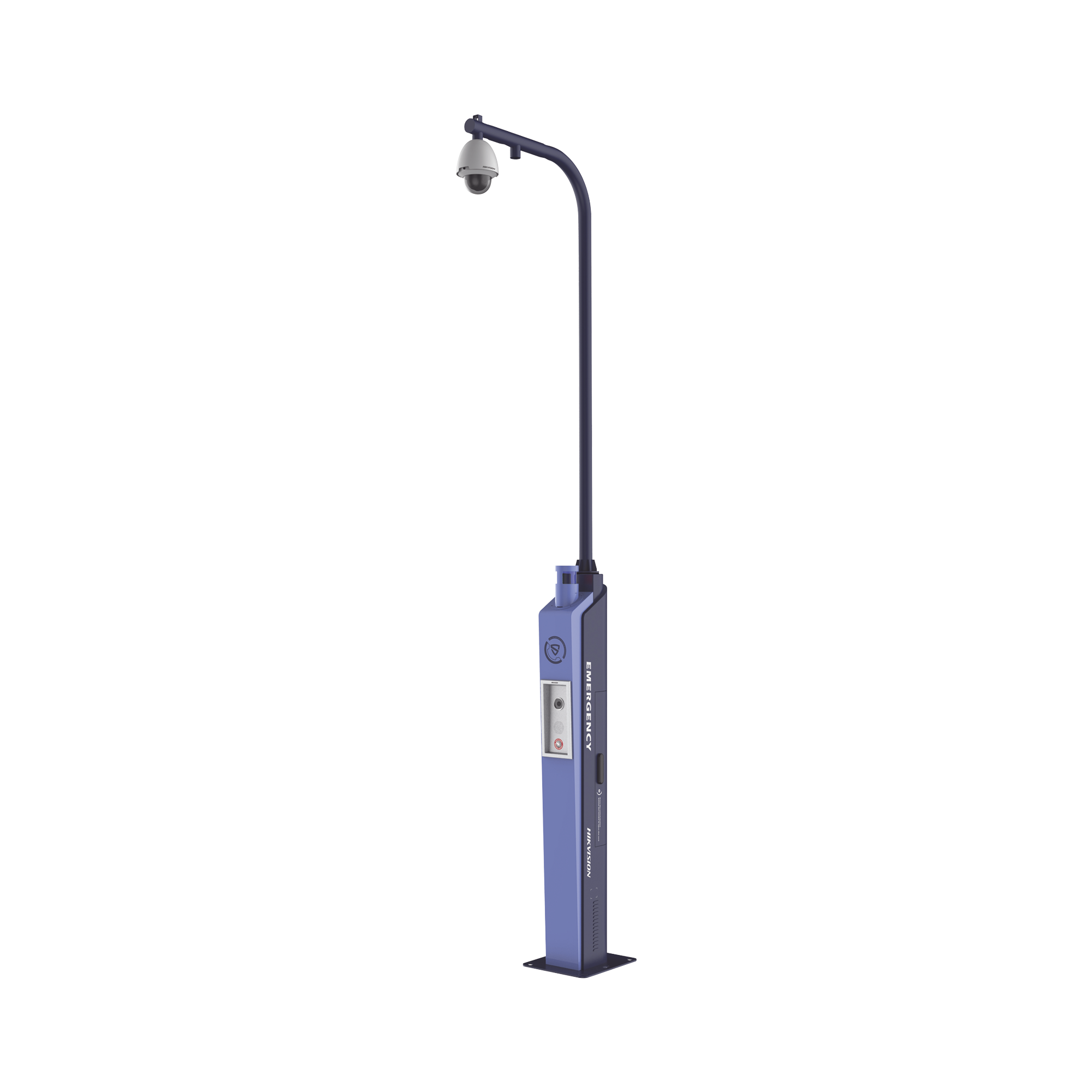 EstaciÃ³n de PÃ¡nico con Videollamada (CÃ¡mara de 2 Megapixel) / Sirena Integrada (Azul y Rojo) / Alarma Integrada / ProtecciÃ³n IP65 / Montaje para Colocar PTZ