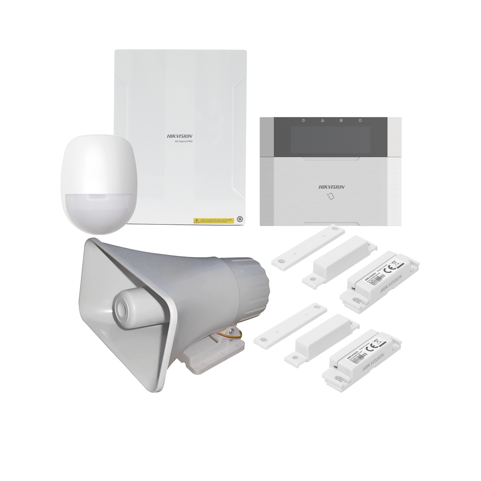 KIT Panel de Alarma  AX HYBRID PRO / 1 Panel HÃ­brido / 1 Teclado LCD / 1 PIR / 2 Contactos MagnÃ©ticos / 1 Sirena de 30 Watts