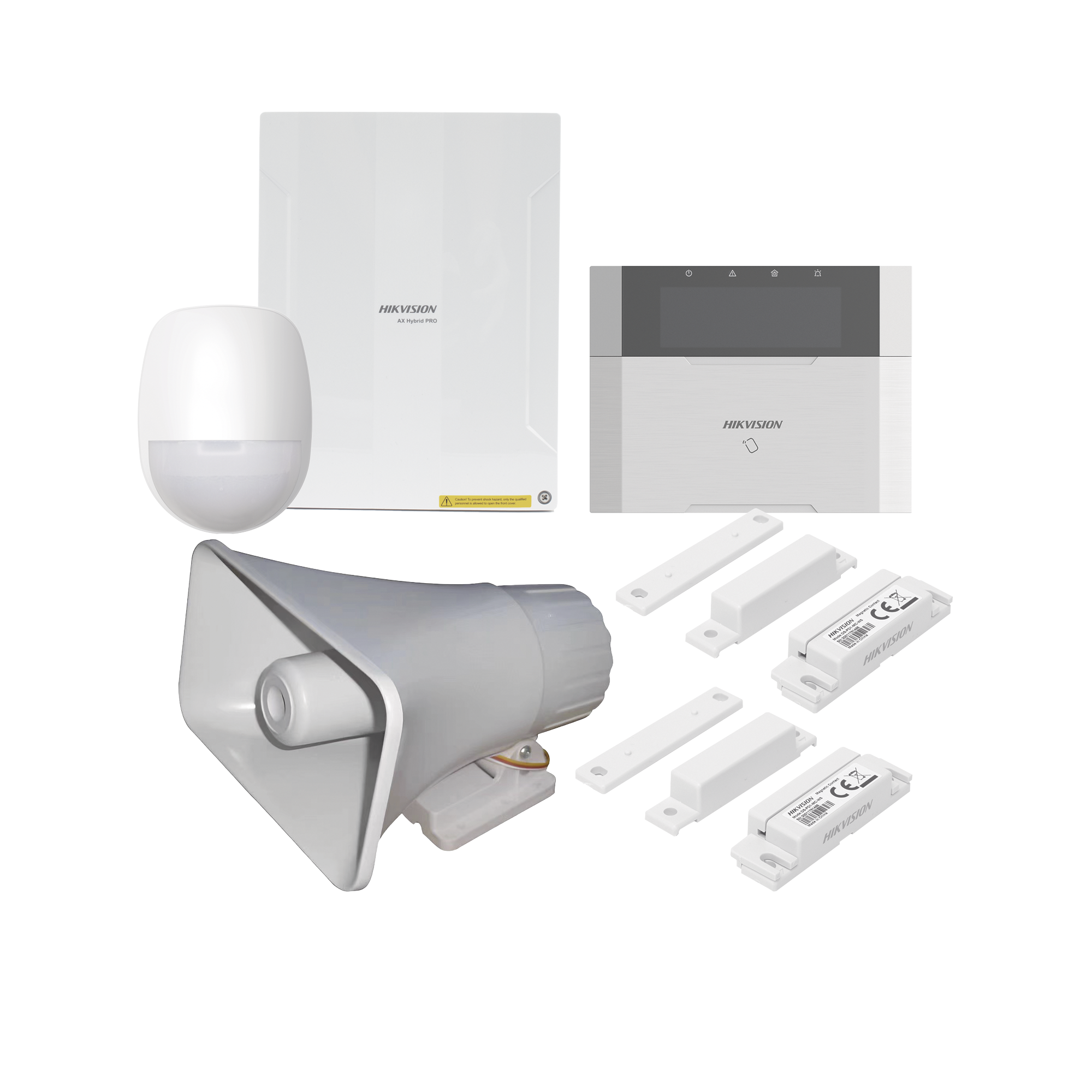 KIT Panel de Alarma  AX HYBRID PRO / 1 Panel HÃ­brido / 1 Teclado LCD / 1 PIR / 2 Contactos MagnÃ©ticos / 1 Sirena de 30 Watts