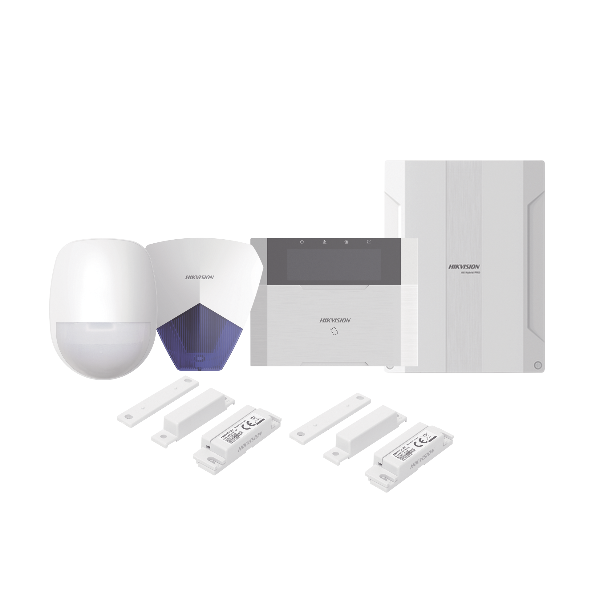 KIT Panel de Alarma  AX HYBRID PRO / 1 Panel HÃ­brido / 1 Teclado LCD / 1 PIR / 2 Contactos MagnÃ©ticos / 1 Sirena Azul
