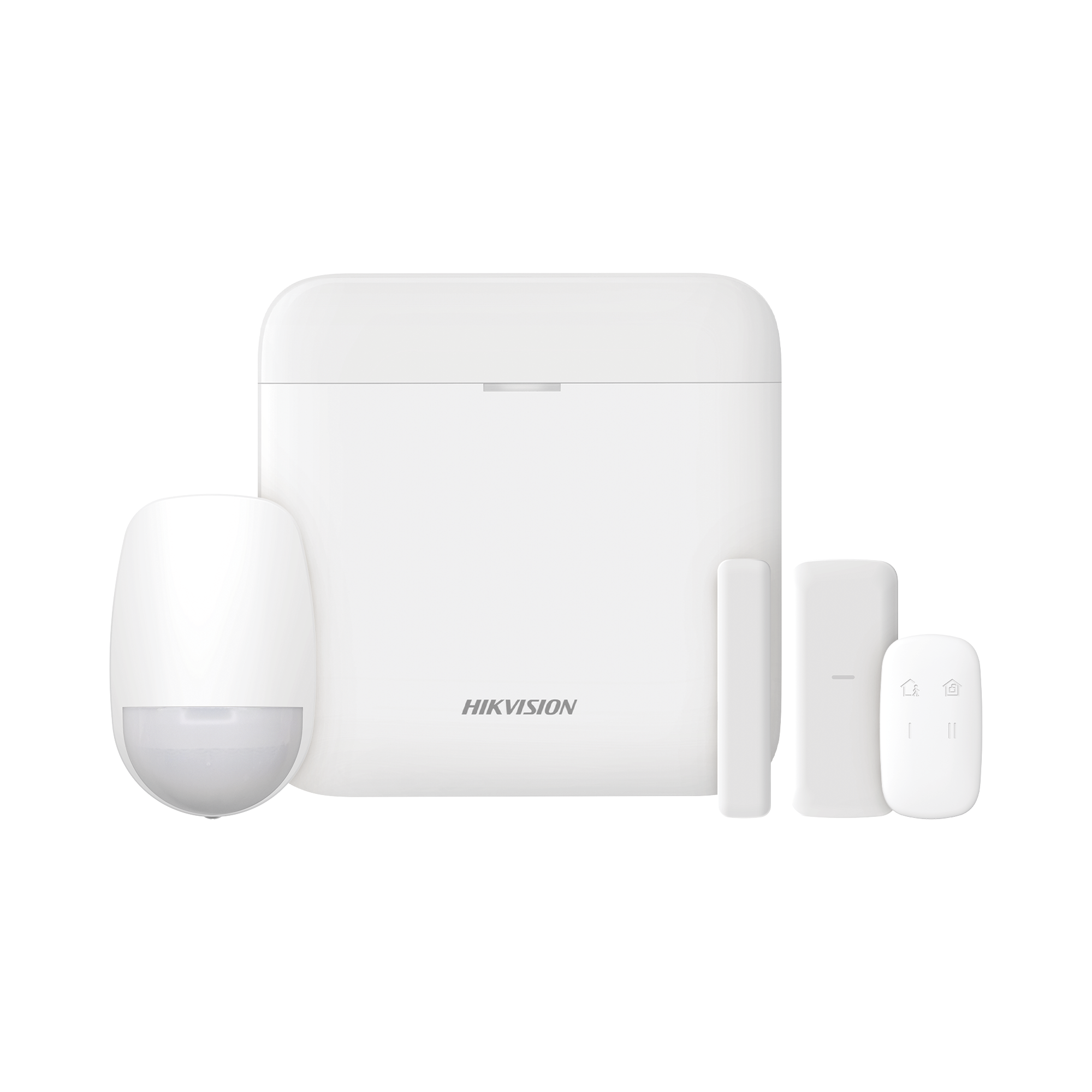 (AX PRO) KIT de Alarma AX PRO / Incluye: 1 Hub con bateria de respaldo / 1 Sensor PIR / 1 Contacto MagnÃ©tico slim / 1 Control Remoto / WiFi / Compatible con Hik-Connect P2P