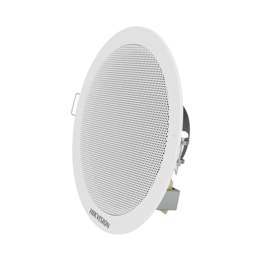 Altavoz Montaje en Plafón / 6 Watts / 100 V / Rejilla de Metal / Color Blanco / Uso Interior