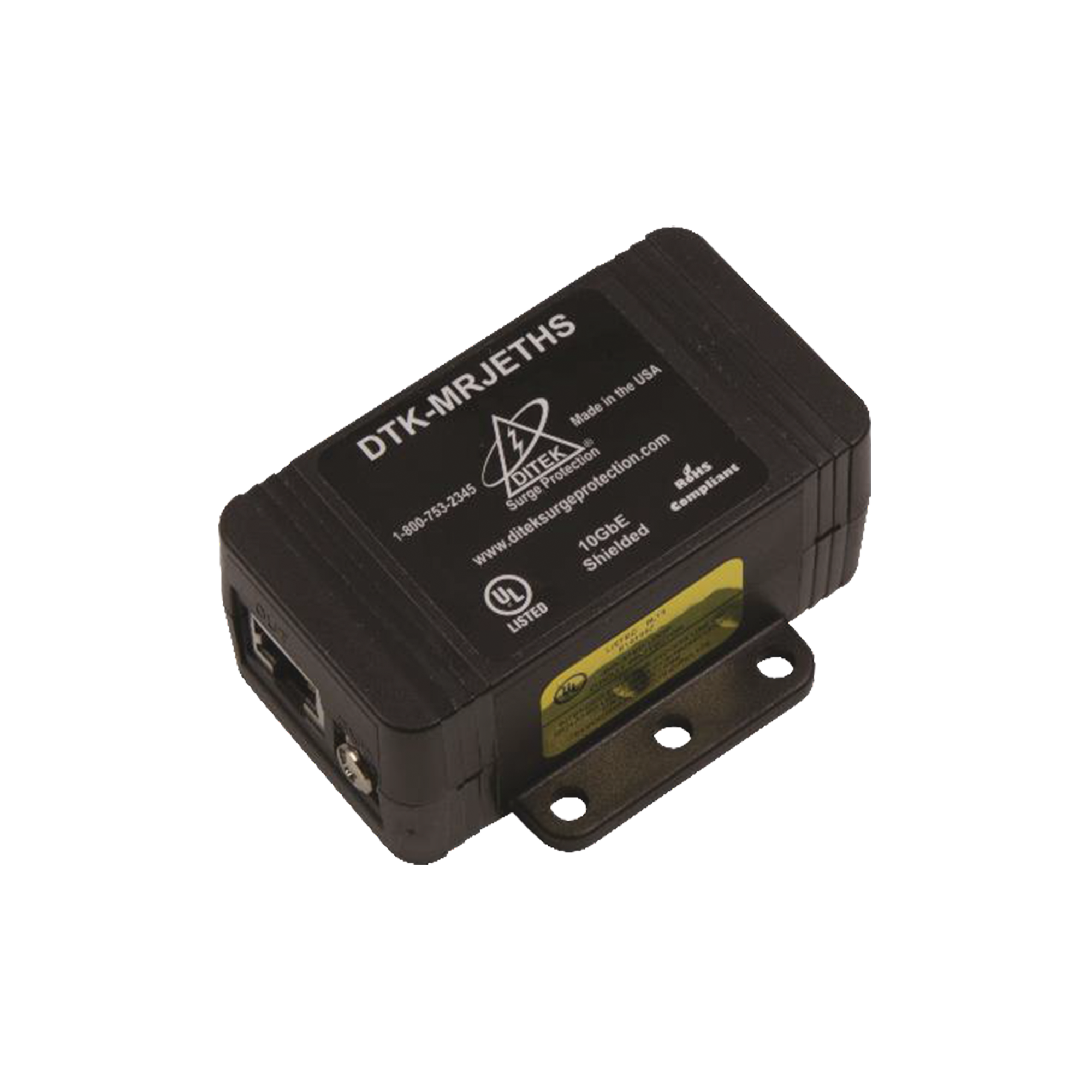 Protector de un solo canal 10GbE para sistemas de CCTV , Ideal para protecciÃ³n de cableado categorÃ­a CAT5e, CAT6 y CAT6A.