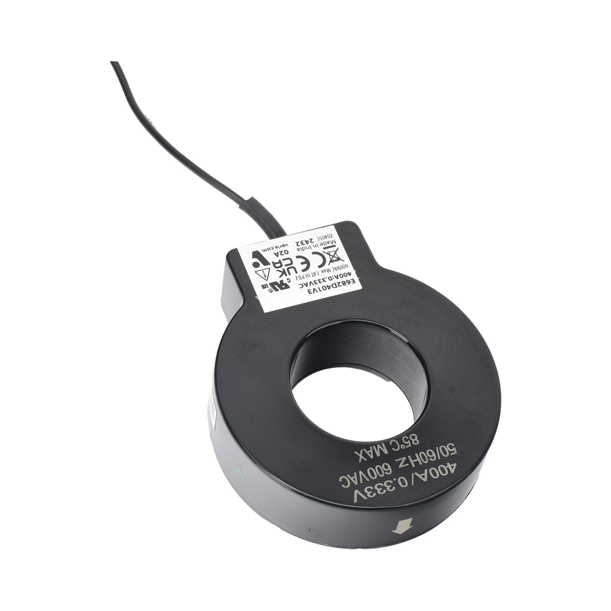 CT,Solid,Volt,400A:0.333V,1.25in ID,6Ft