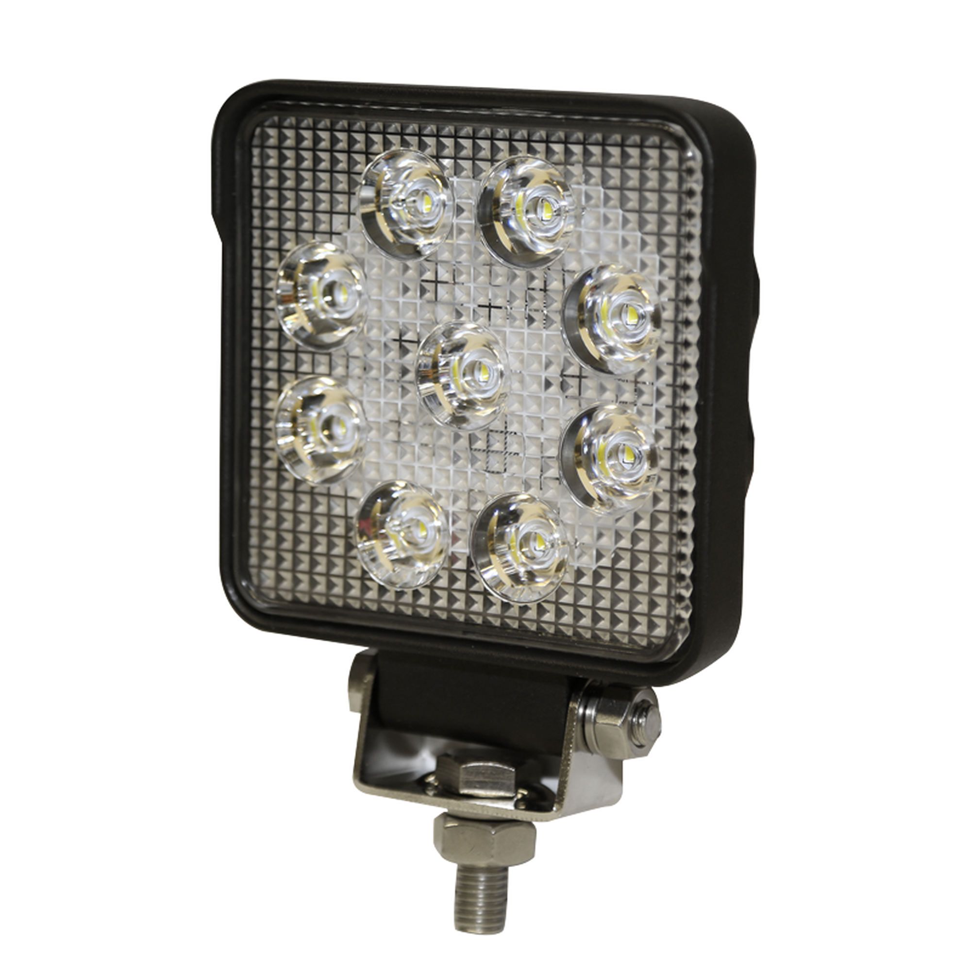 Luz de Trabajo Cuadrada Ultra Brillante, 9 led,1450 lumenes, 12-24 Vcc