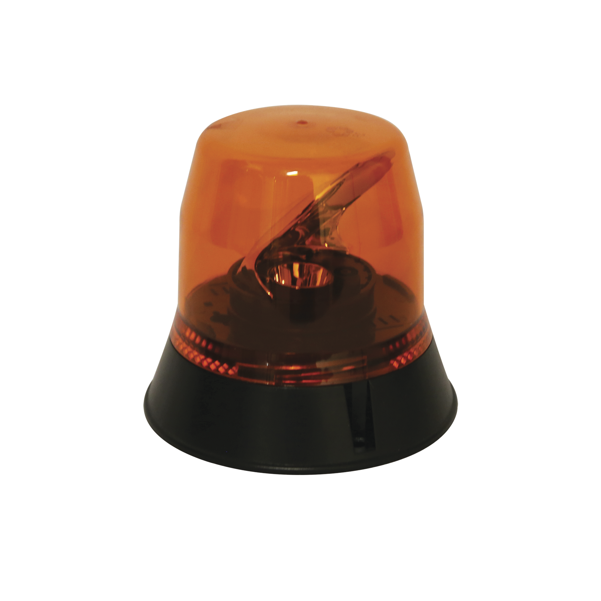 Baliza rotativa LED color ambar SAE Clase I con montaje permanente de 3 tornillos