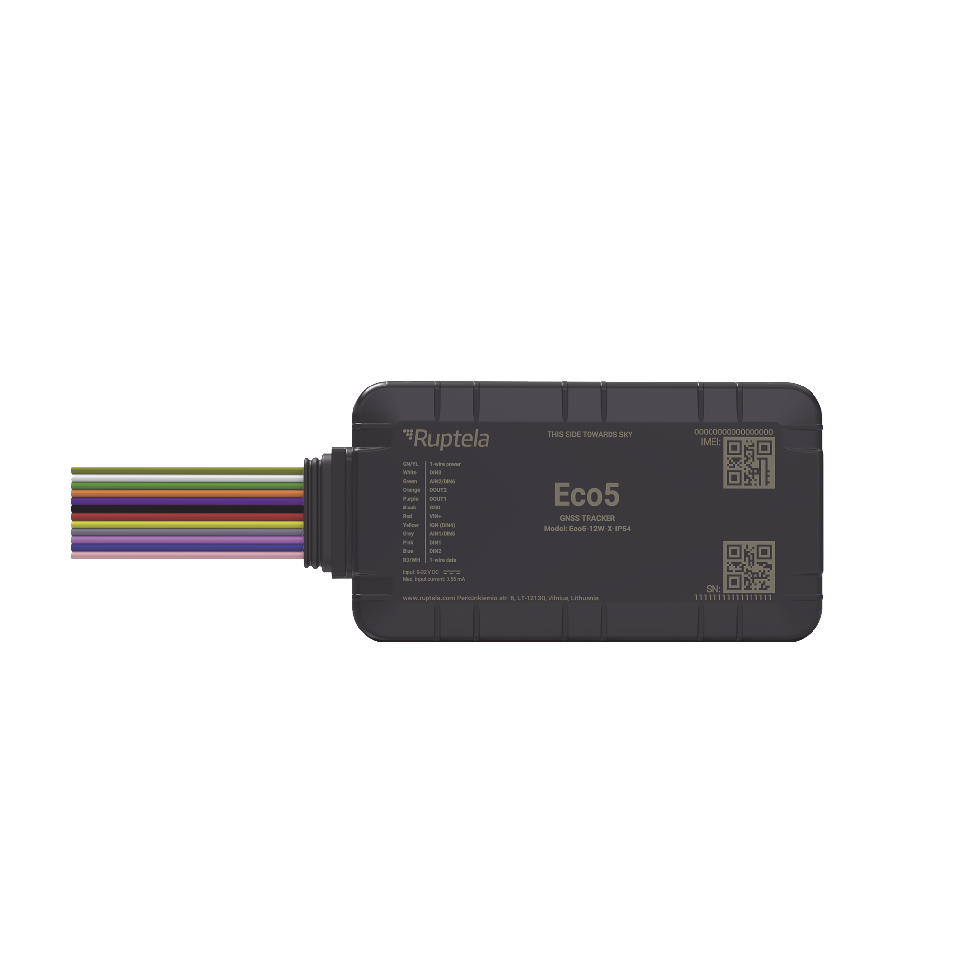 Dispositivo de Rastreo Vehicular / Conectividad LTE Cat1 y LTE-M / BLE 5.0 / GNSS U-blox / Carcasa IP54 / BaterÃ­a Interna de Respaldo / Detecta Interferencias