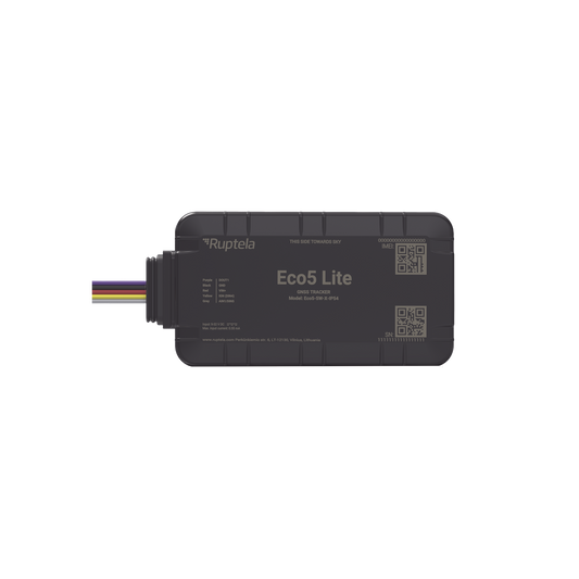 Rastreador Vehicular y Monitoreo de Flota / BLE 5.0 y GNSS / LTE CAT1 y LTE-M con Respaldo 2G / GNSS U-blox / MiKado IP54 / -20 Â°C a +40 Â°C / AcelerÃ³metro de 3 Ejes / Suministro 9-32 V / BaterÃ­a Interna