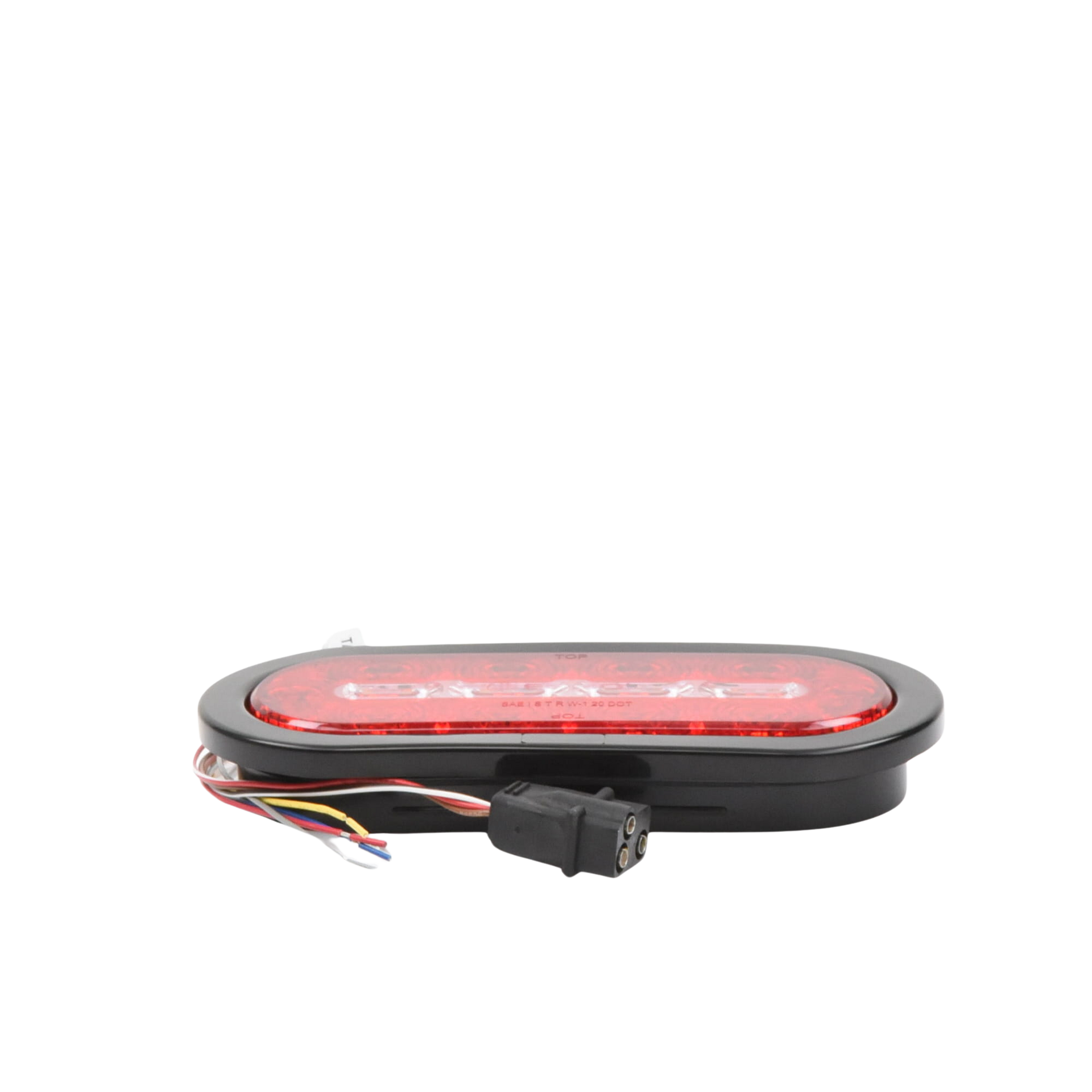 PlafÃ³n Ovalado de 7.5" Para Camiones de Transporte, 18 LED Ultra Brillantes, Color Rojo/Claro/Ambar