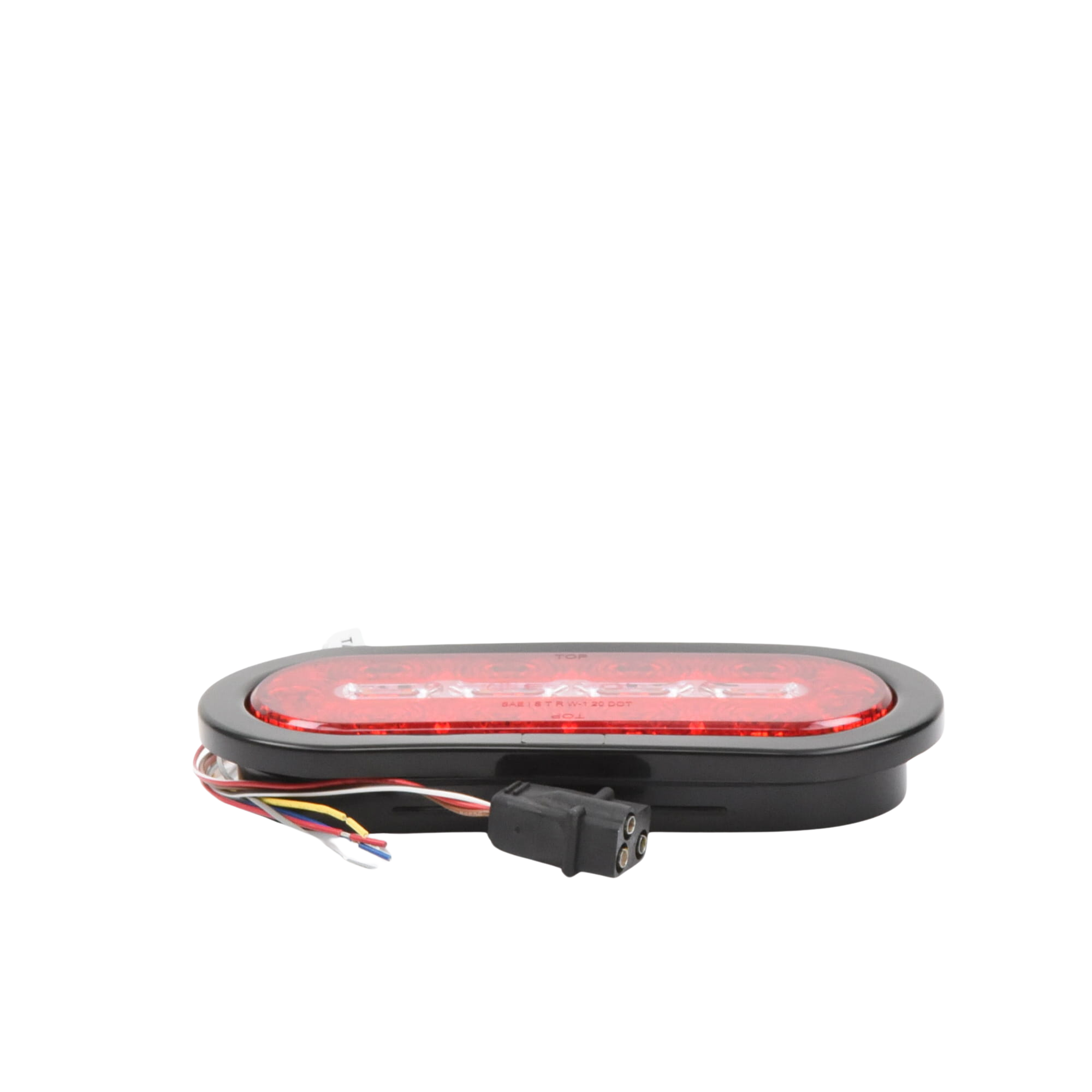 PlafÃ³n Ovalado de 7.5" Para Camiones de Transporte, 18 LED Ultra Brillantes, Color Rojo/Claro/Ambar