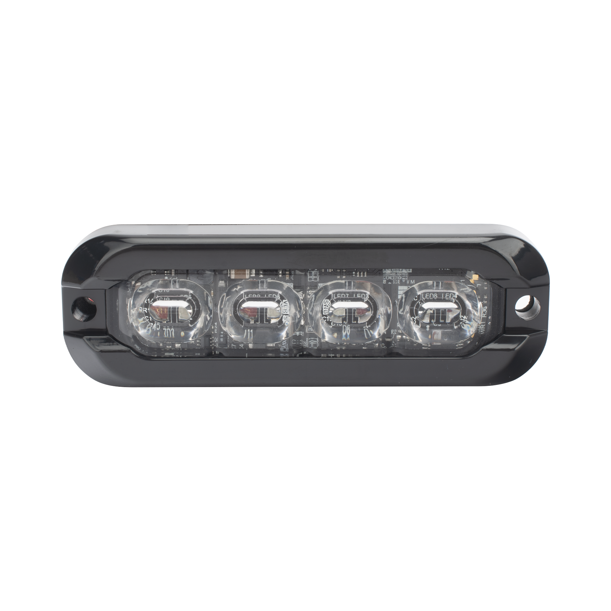 Luz perimetral , 8 LED Ultra Brillantes, Dual Color Rojo / Azul