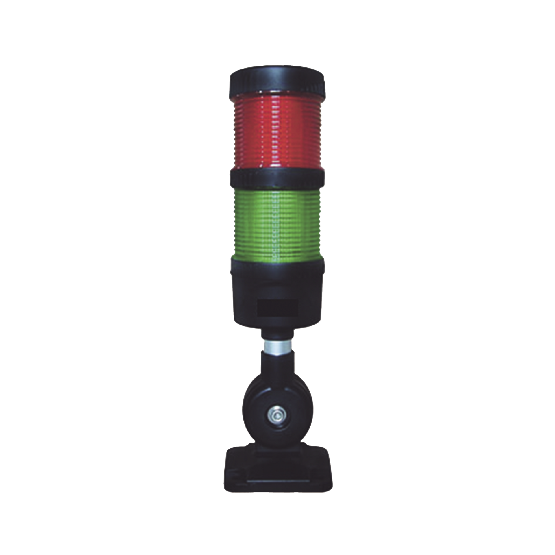 Torre LED Indicadora de estado de 2 niveles color Rojo y Verde, con Buzzer integrado a 85 dB,  a 110-240 VCA con Montaje incluido de 60 mm de diÃ¡metro