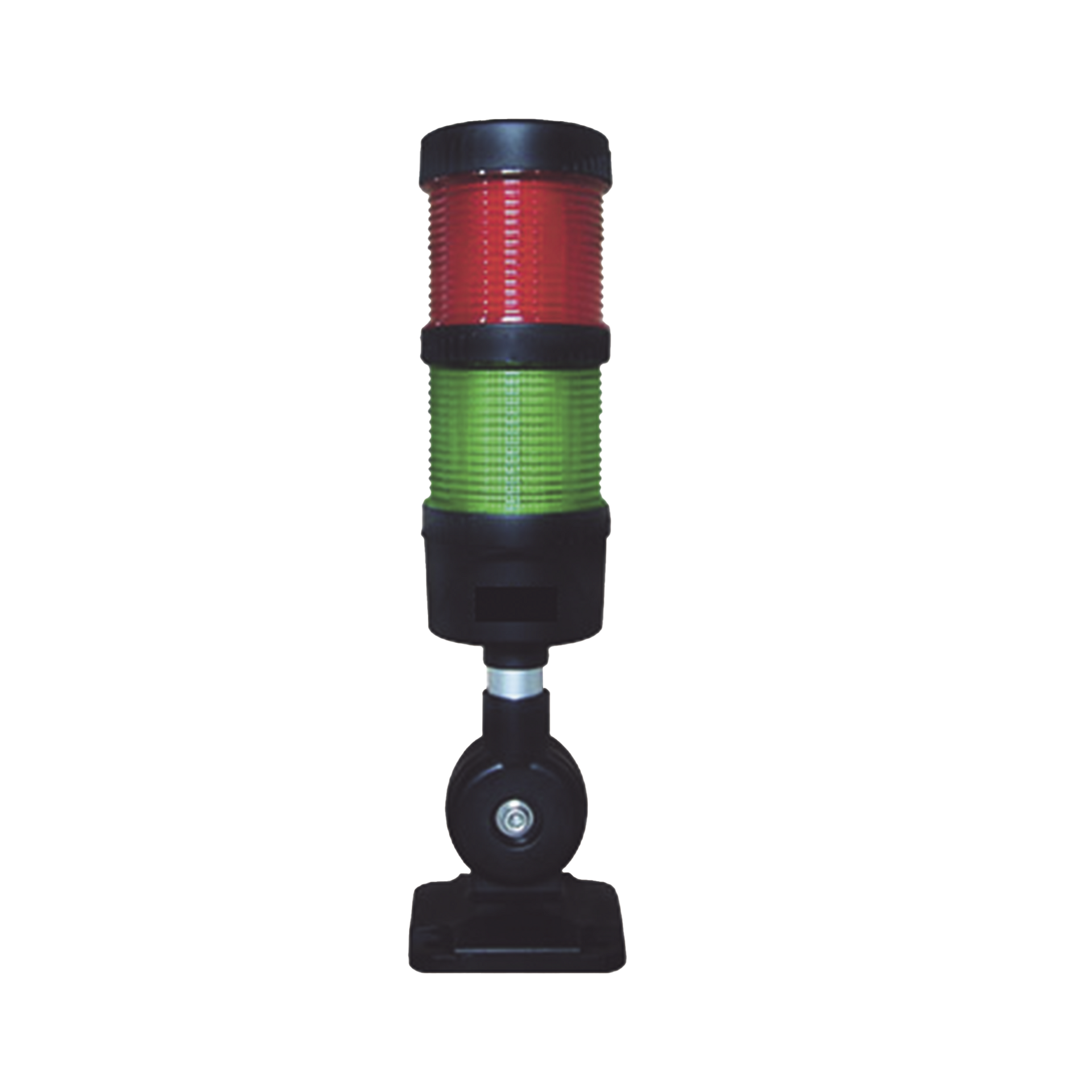 Torre LED Indicadora de estado de 2 niveles color Rojo y Verde, con Buzzer integrado a 85 dB,  a 24 VCD con Montaje incluido de 60 mm de diÃ¡metro
