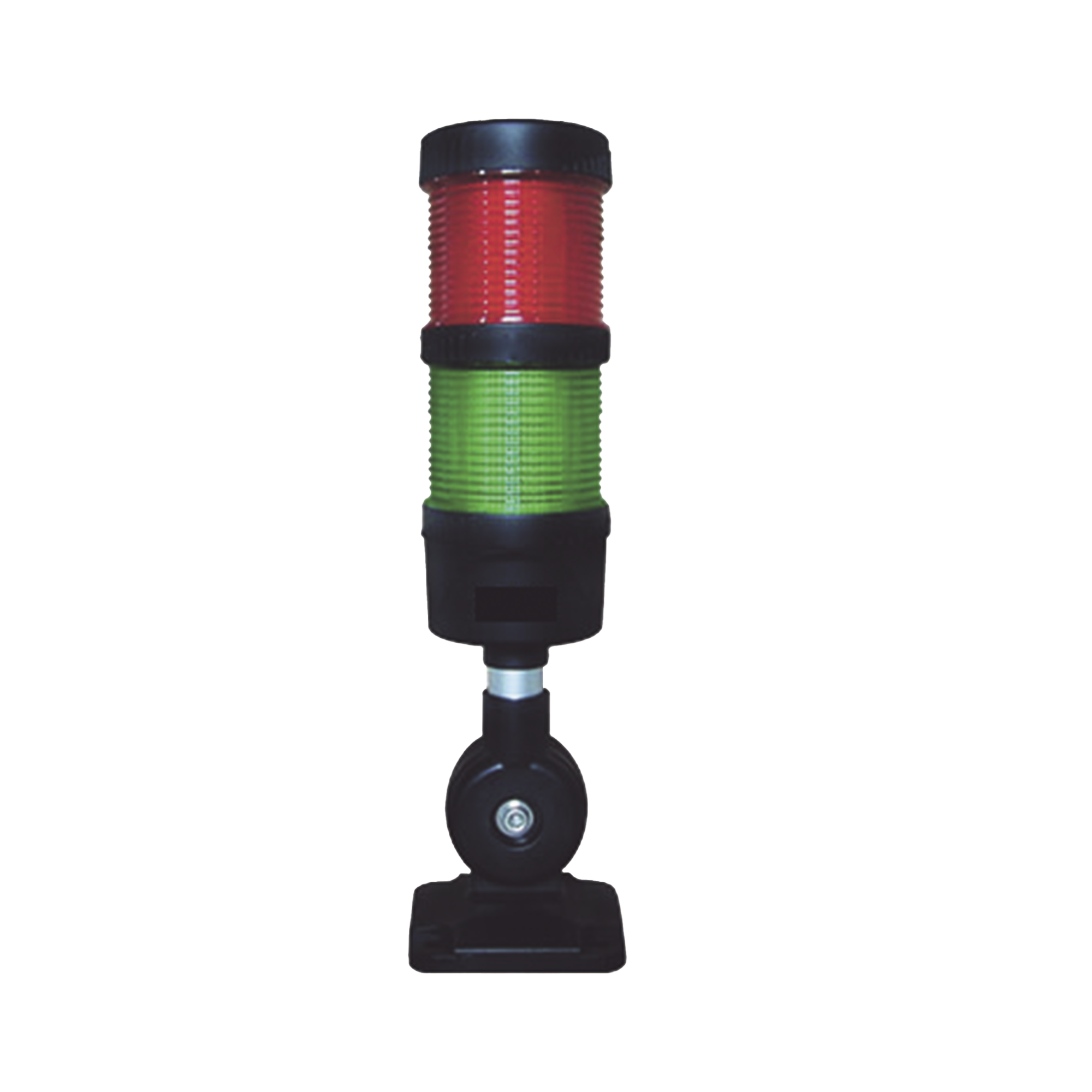 Torre LED Indicadora de estado de 2 niveles color Rojo y Verde, con Buzzer integrado a 85 dB,  a 24 VCD con Montaje incluido de 60 mm de diÃ¡metro