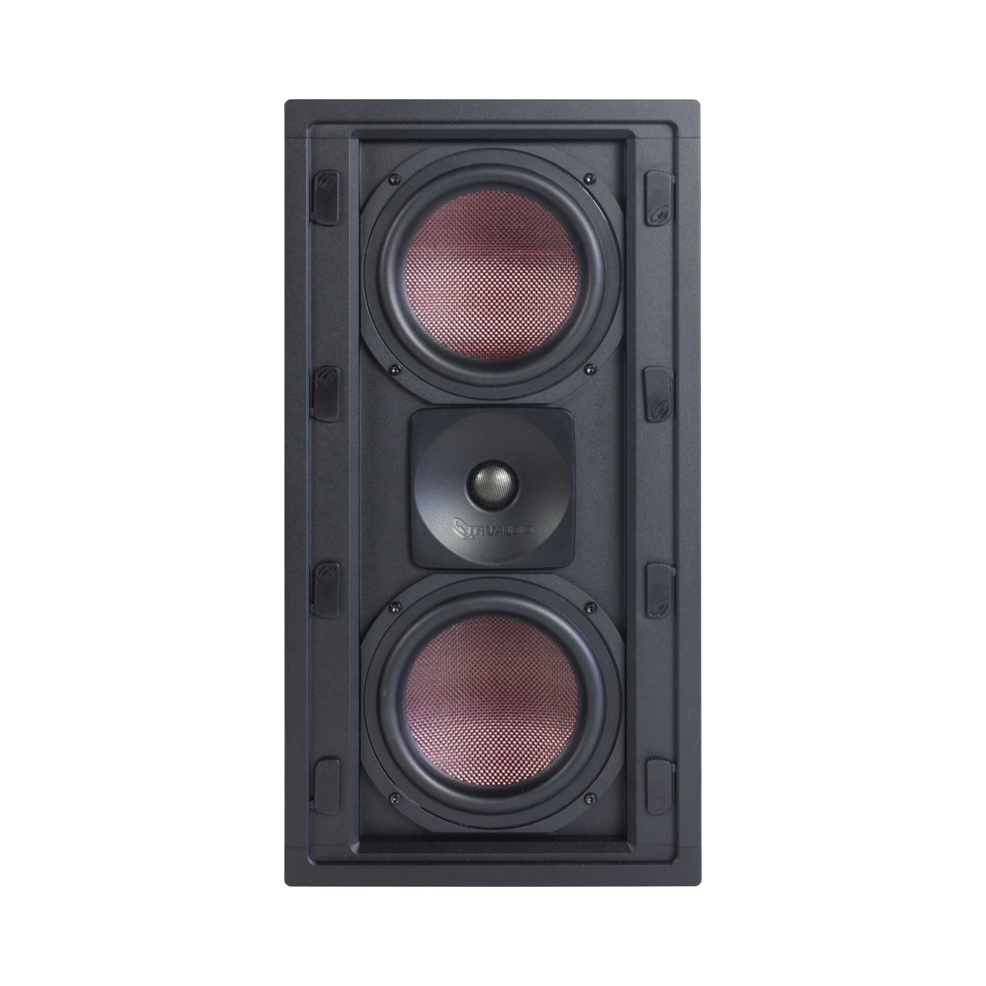 BOCINA DE PARED | 2 WOOFERS DE FIBRA DE CARBONO 6.5'' | TWEETER DE TITANIO 1'' | 200W