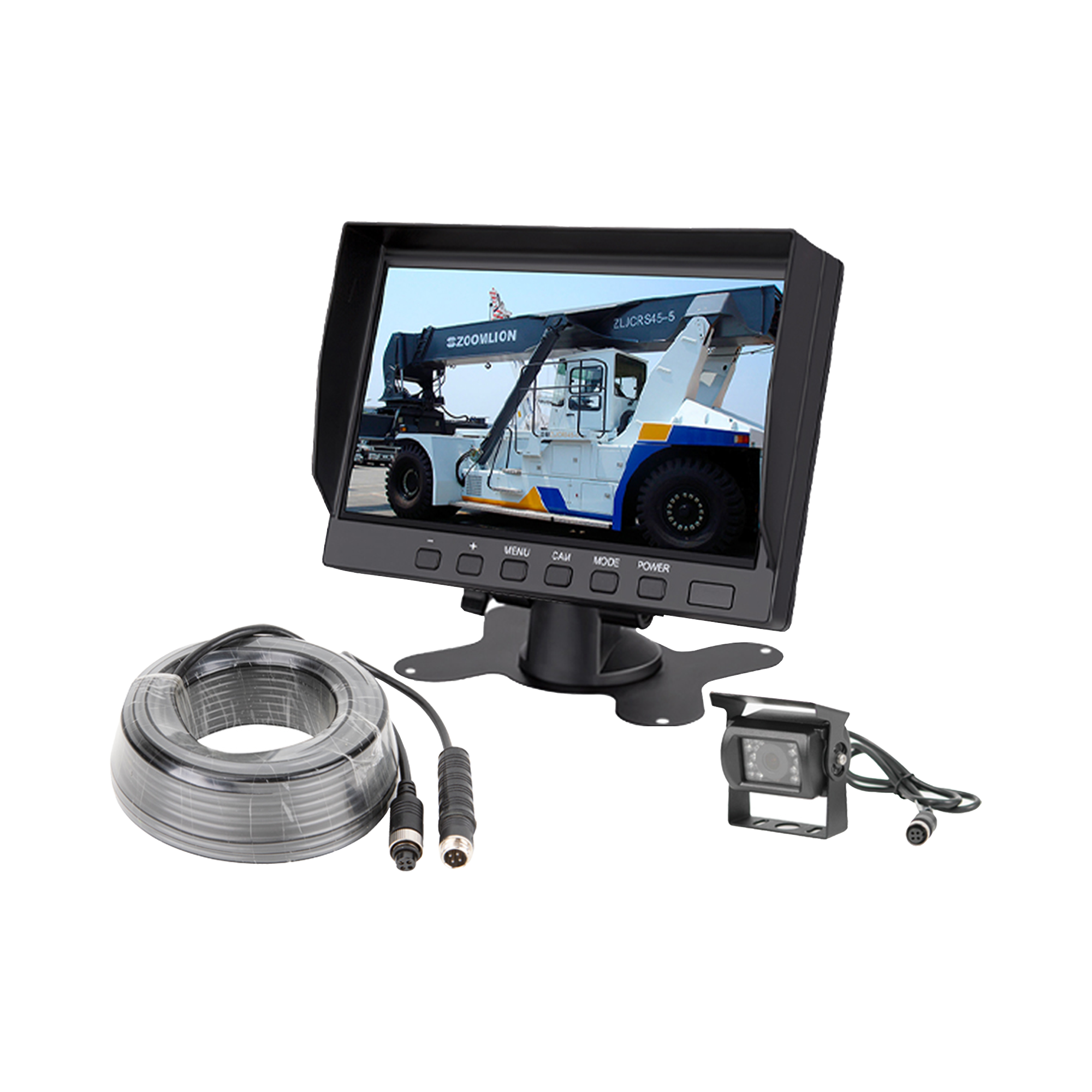 Sistema Profesional de CÃ¡mara de Reversa y Monitor AlÃ¡mbrico para VehÃ­culos de Trabajo y Montacargas