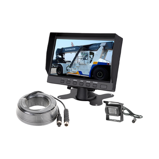 Sistema Profesional de CÃ¡mara de Reversa y Monitor AlÃ¡mbrico para VehÃ­culos de Trabajo y Montacargas