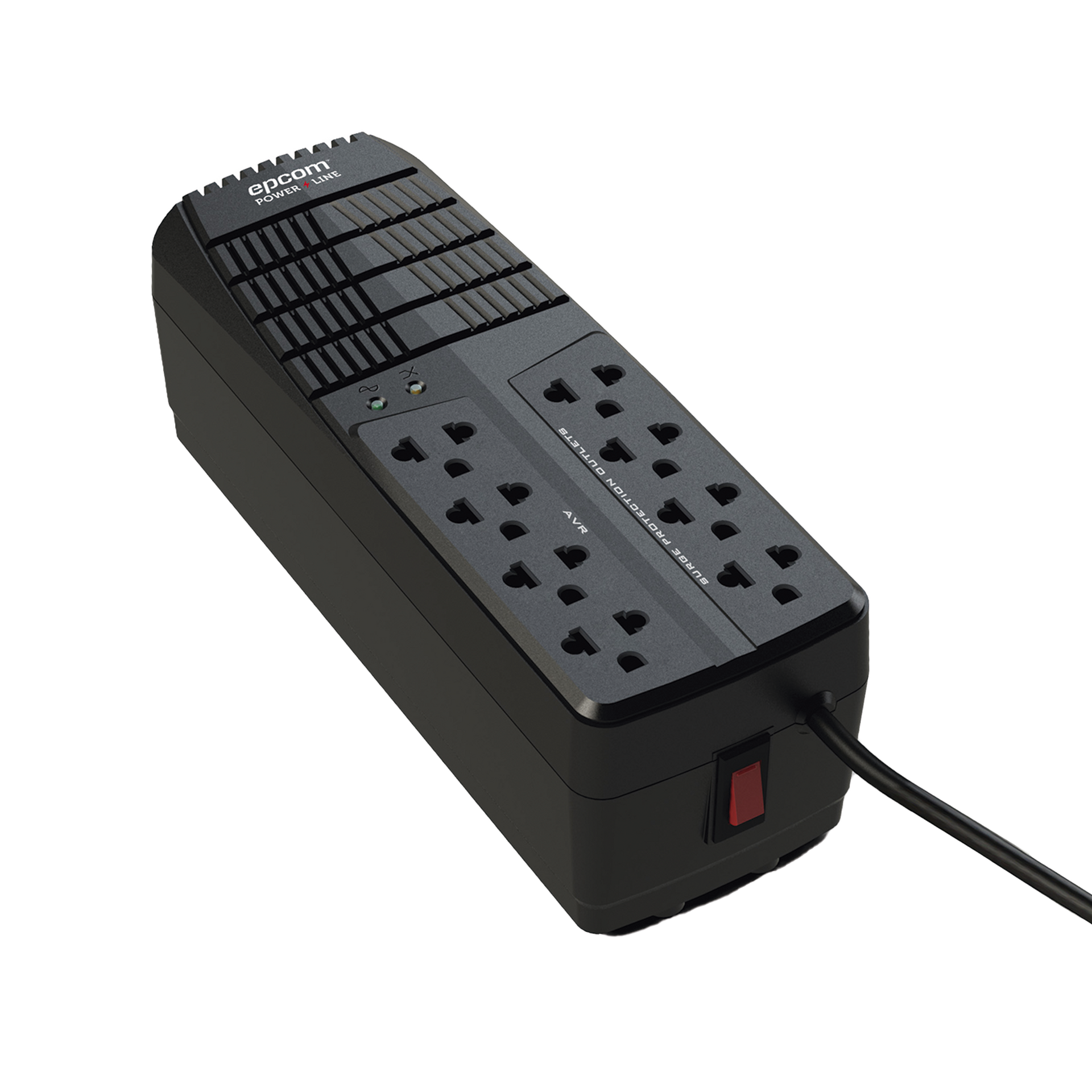 Regulador de Voltaje 1000 VA-500 W /  4 Contactos con AVR / 4 Contactos con Supresor de Picos / ProtecciÃ³n RJ11