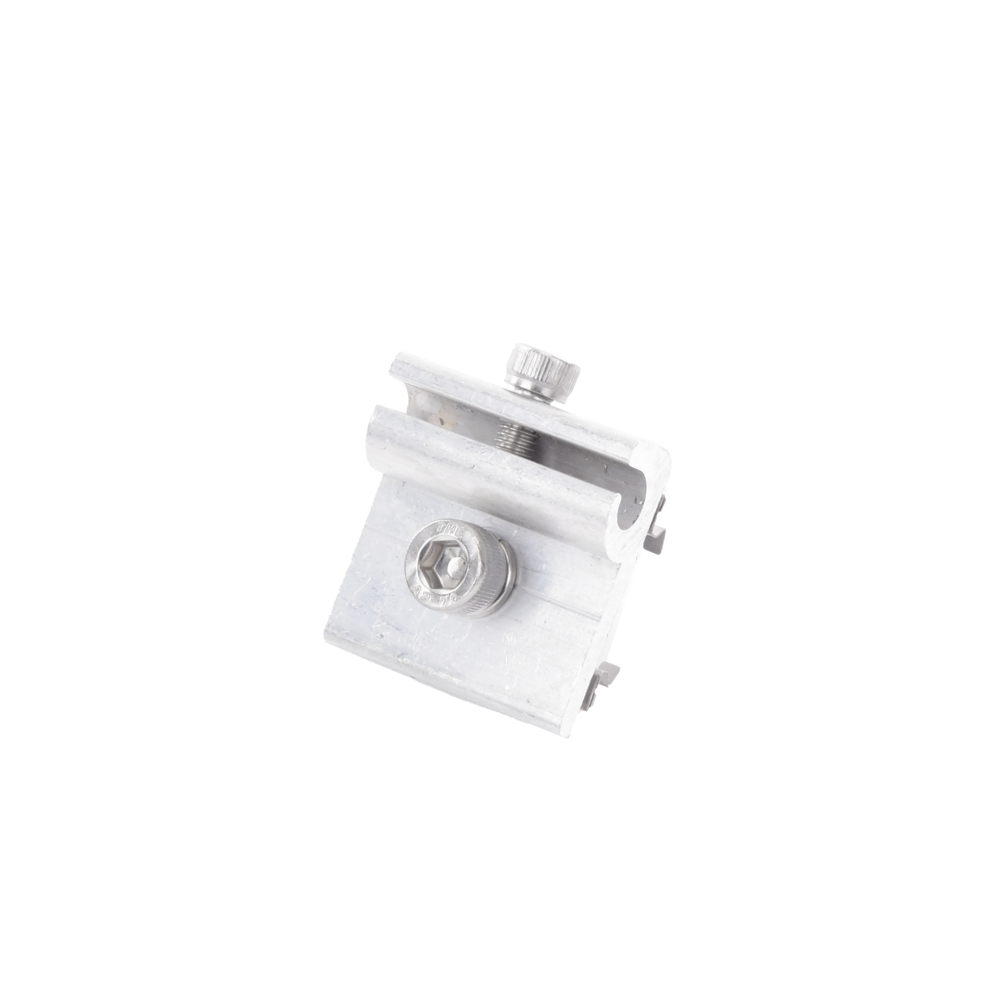 Conector para ConexiÃ³n a Tierra FÃ­sica de Montajes de Paneles Solares con Riel 5 y 8