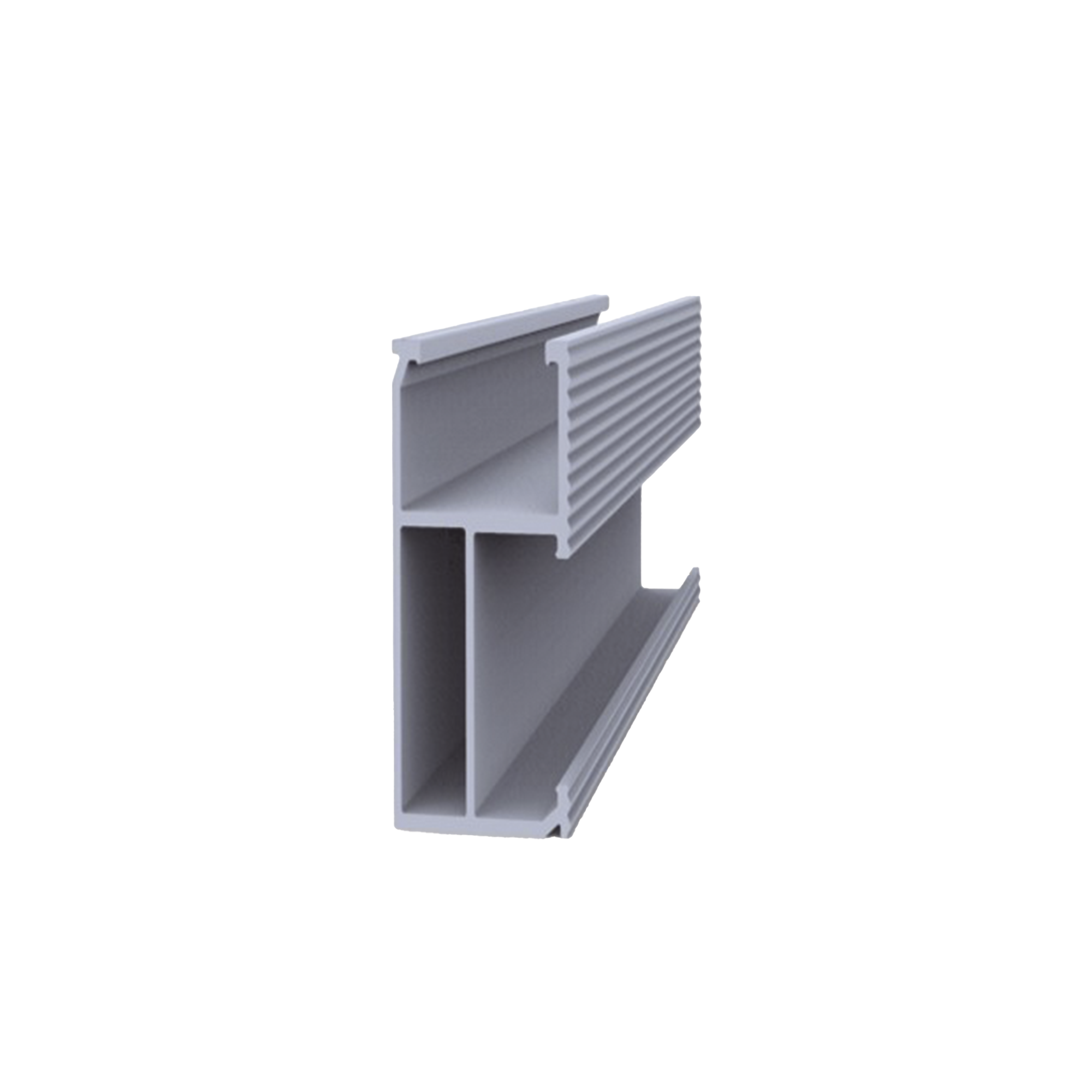 Riel 8 para montaje de mÃ³dulos fotovoltaicos de aluminio anodizado de 2700mm.