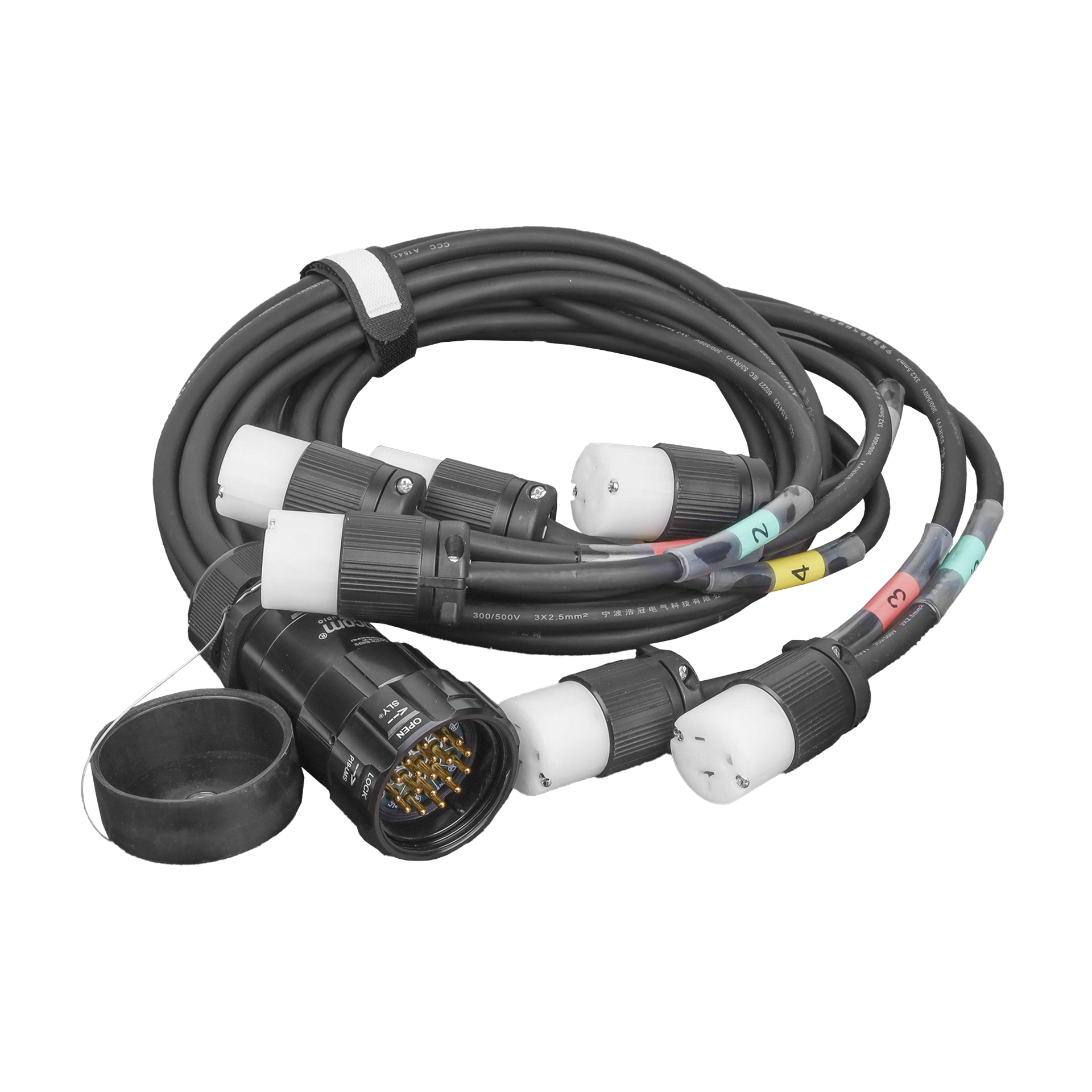 Tomacorriente TIPO SOCAPEX con DERIVACIÓN A 6 tomas tipo Edison