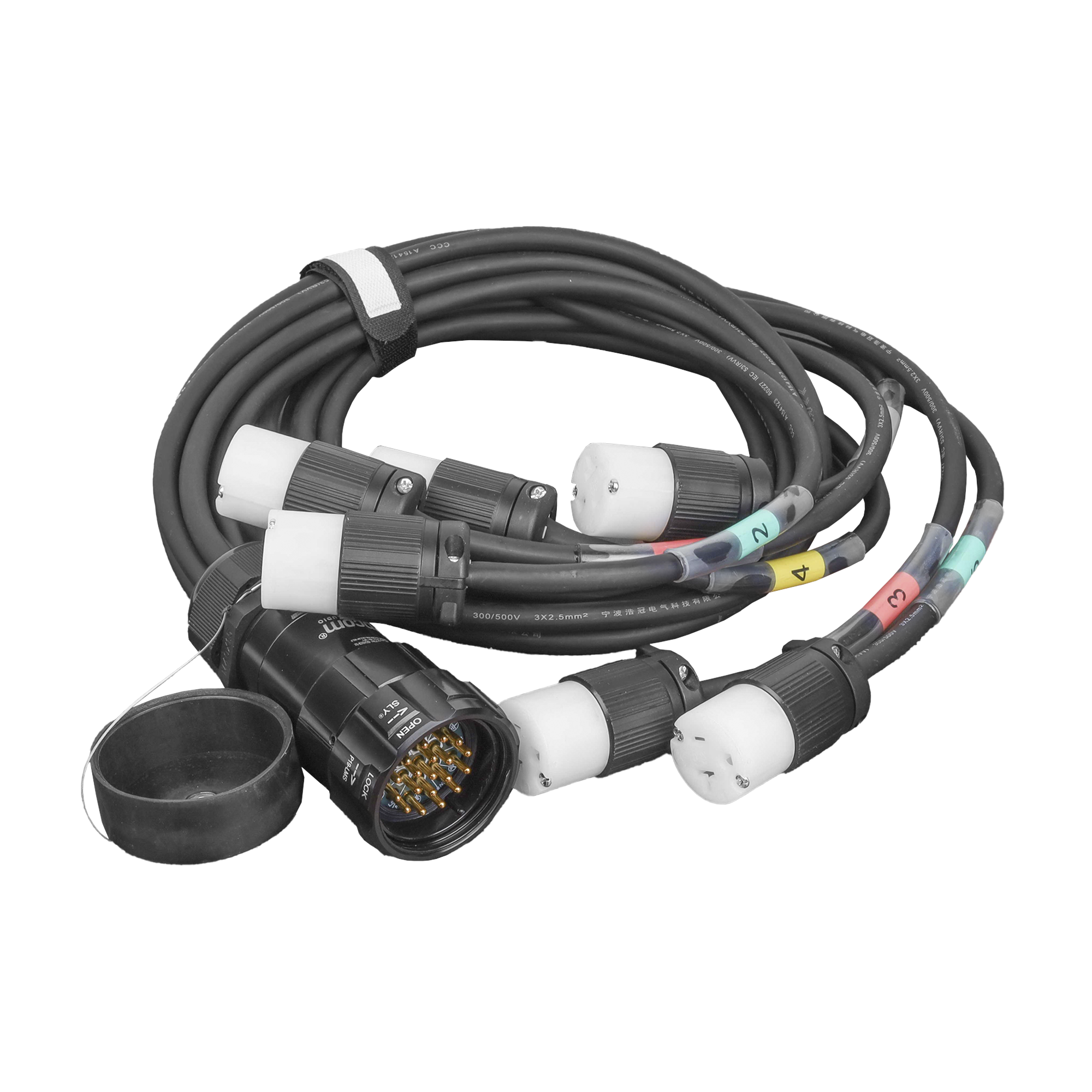 Tomacorriente TIPO SOCAPEX con DERIVACIÓN A 6 tomas tipo Edison