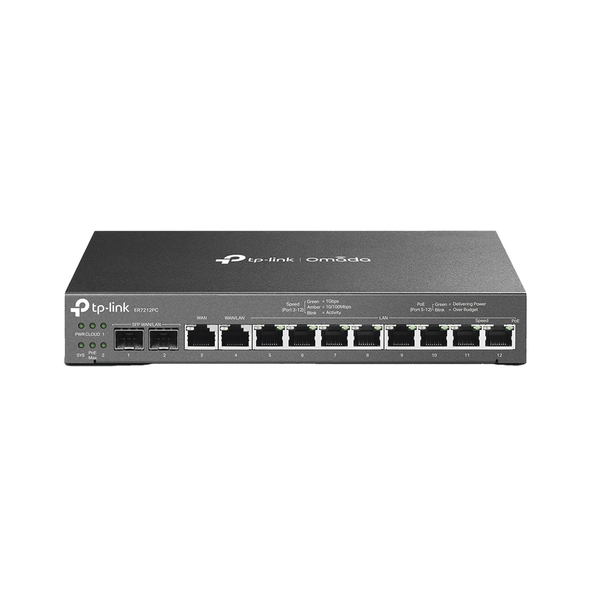 Router Omada VPN / SDN Multi-WAN 1G / Switch con PoE y Controlador  / 2 puerto WAN/LAN SFP 1G / 1 Puerto RJ45 WAN / 1 Puerto WAN/LAN RJ45 / 8 Puertos PoE+ LAN RJ45 /  24,980 Sesiones Concurrentes / AdministraciÃ³n por Controlador Omada o Stand-Alone