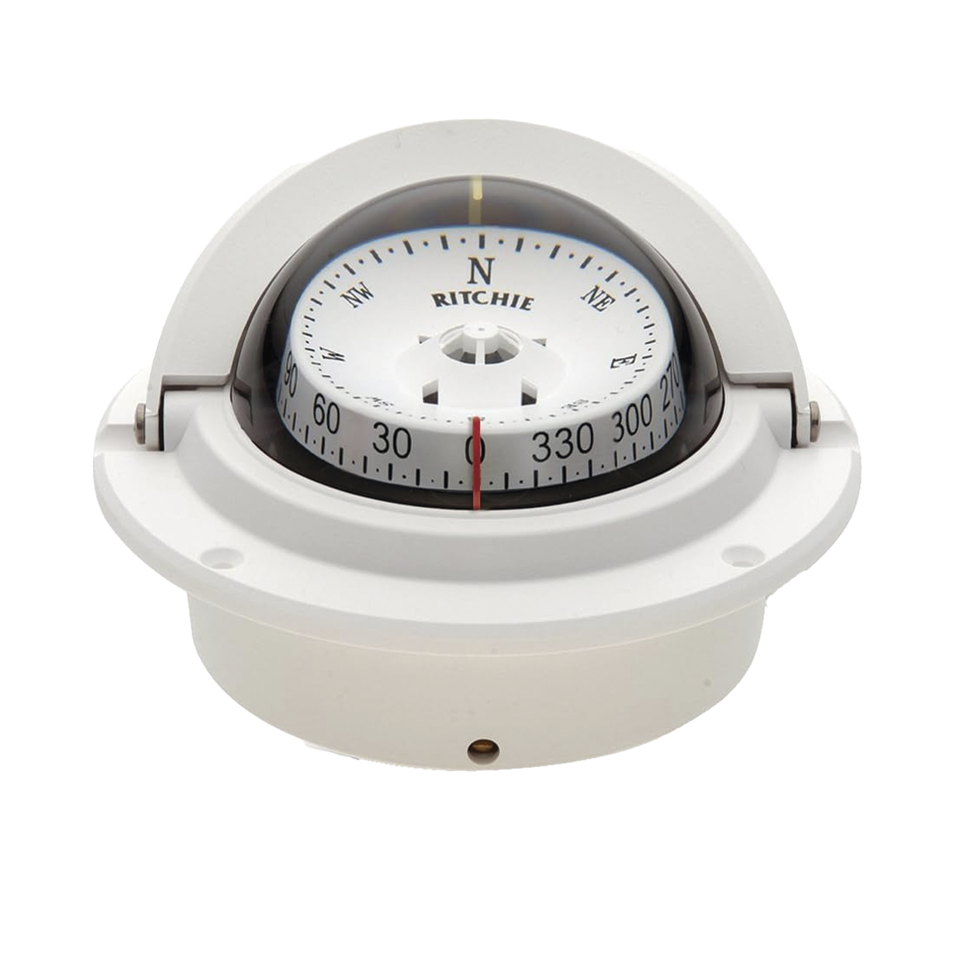 BrÃºjula serie Voyager en color blanco, cuenta con iluminaciÃ³n nocturna color verde.