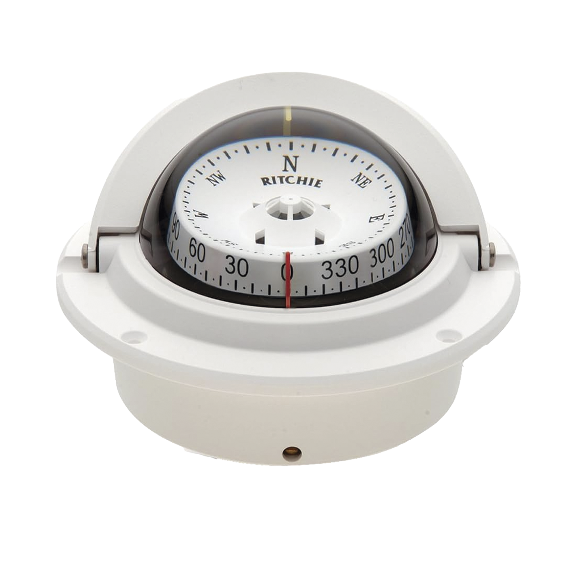 BrÃºjula serie Voyager en color blanco, cuenta con iluminaciÃ³n nocturna color verde.