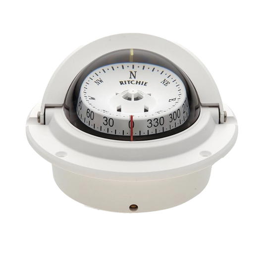 BrÃºjula serie Voyager en color blanco, cuenta con iluminaciÃ³n nocturna color verde.