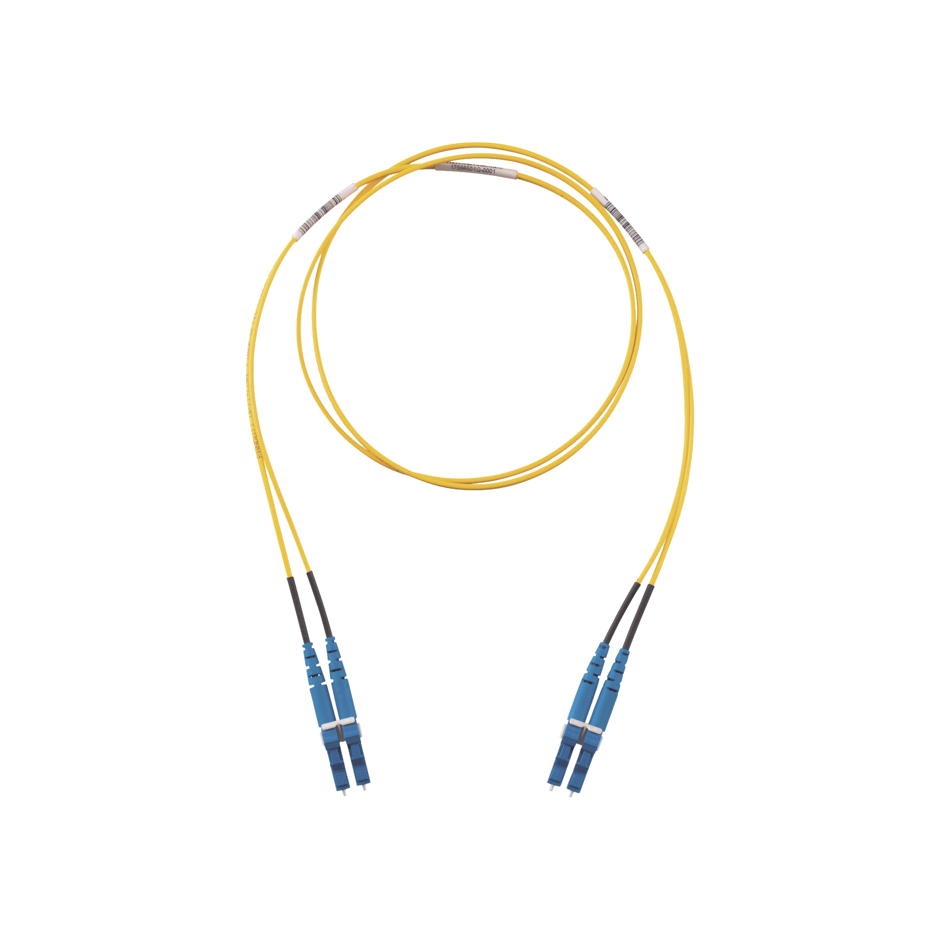 Jumper de Fibra Optica Monomodo 9/125 OS2, LC-LC Duplex, LSZH, Color Amarillo, 10 Metros