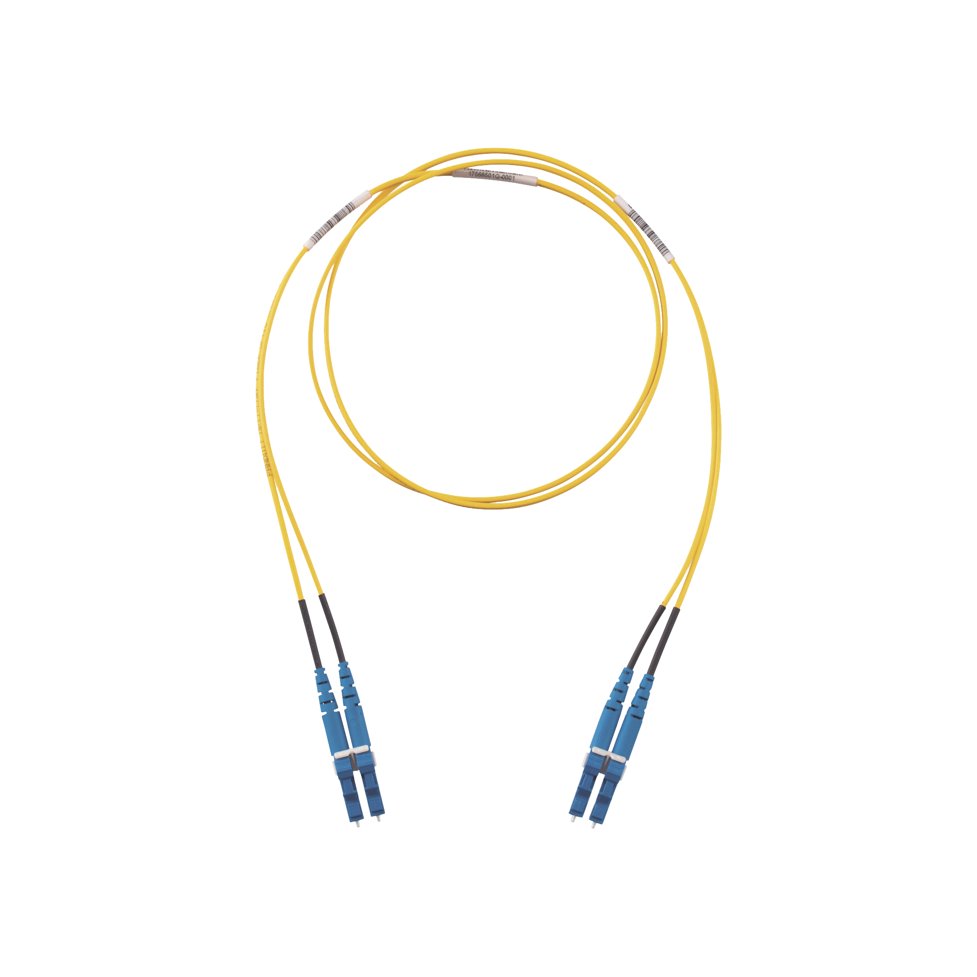 Jumper de Fibra Optica Monomodo 9/125 OS2, LC-LC Duplex, LSZH, Color Amarillo, 10 Metros