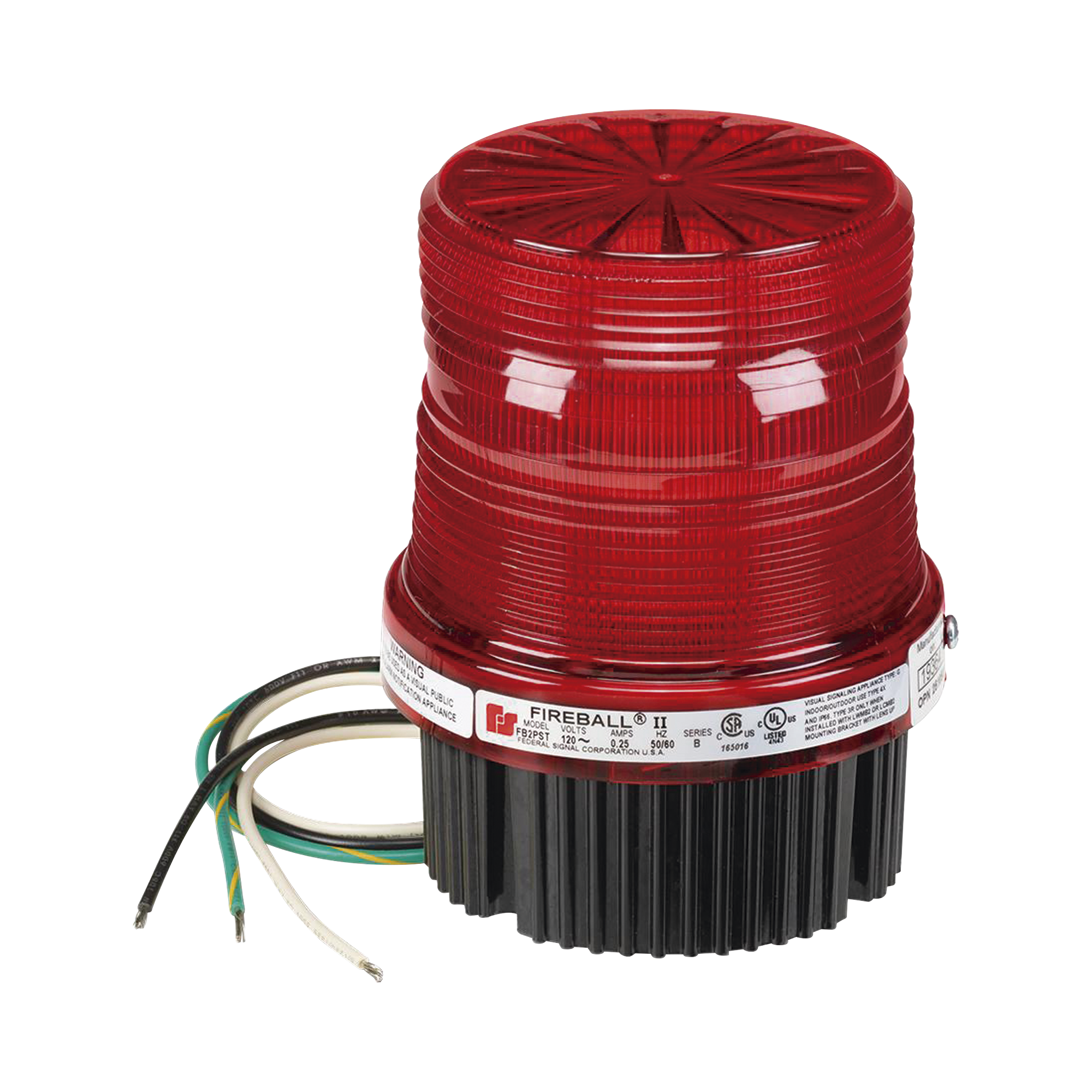 Estrobo fireball Para Ubicaciones Peligrosas, UL y cUL, 120 Vca, rojo