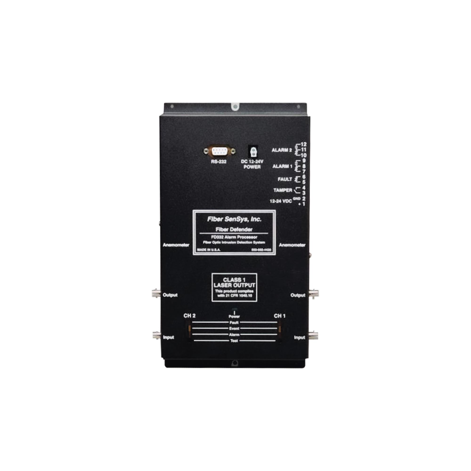 Sensor de Seguridad Perimetral de 2 Zonas / DetecciÃ³n por Fibra Ãptica Sensitiva/ 500 Metros de protecciÃ³n por zona