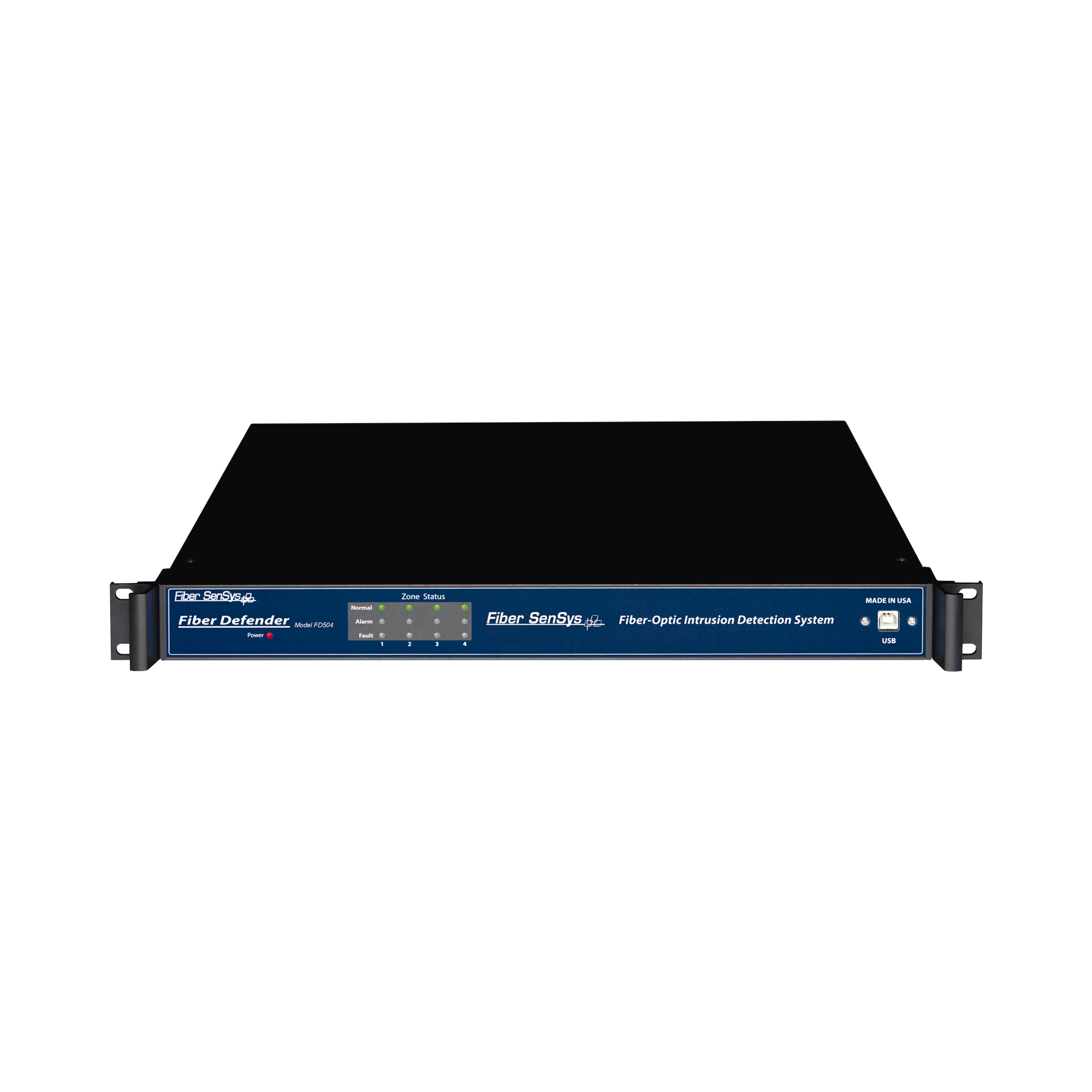 Sensor de Seguridad Perimetral por Fibra Ãptica Sensitiva / Para Montaje en Rack (19'') / 4 Zonas de ProtecciÃ³n/ De 0 hasta 800m