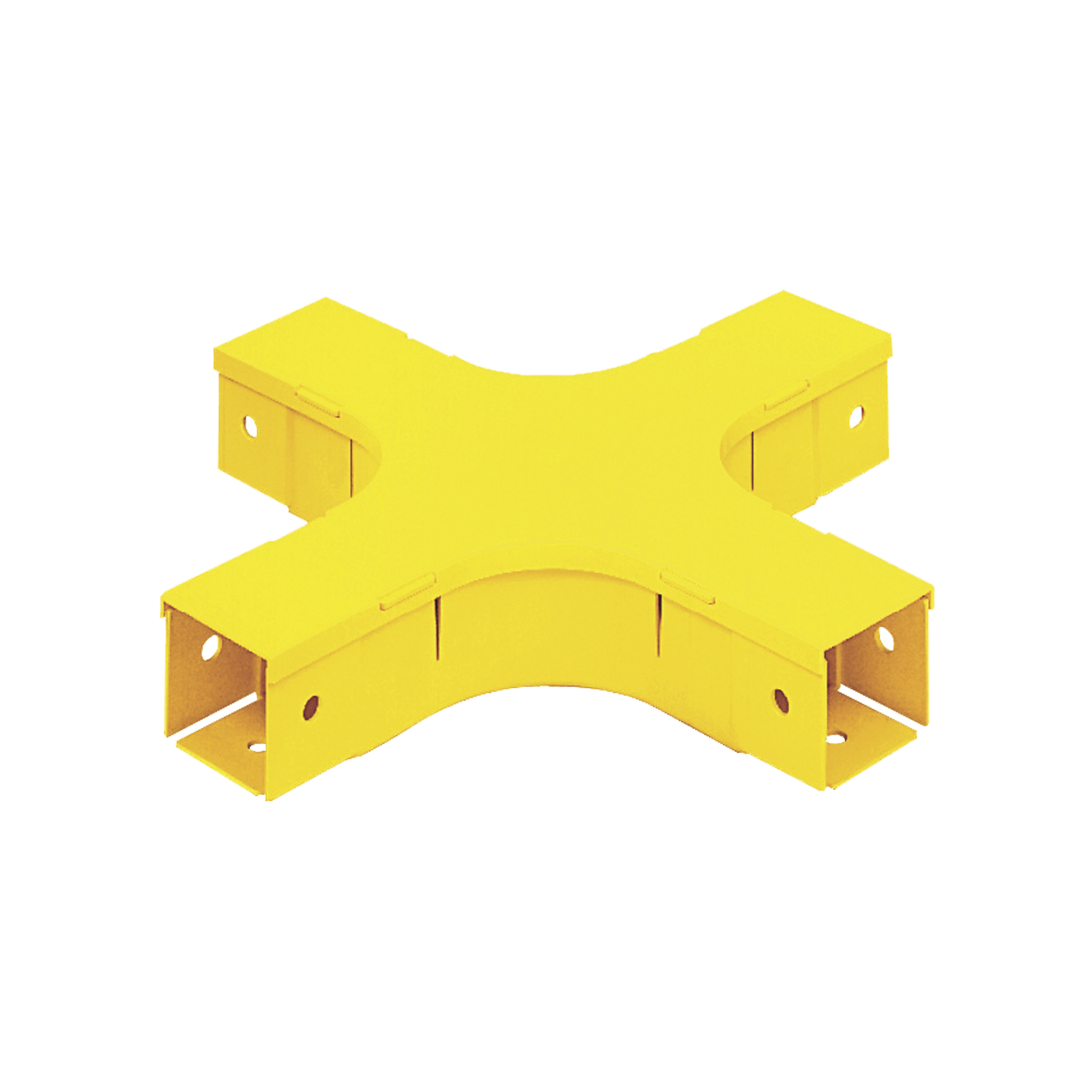 Accesorio de 4 VÃ­as Horizontal, Con Ãngulos a 90Âº, Para Canaletas FiberRunnerâ¢ 2X2, Color Amarillo