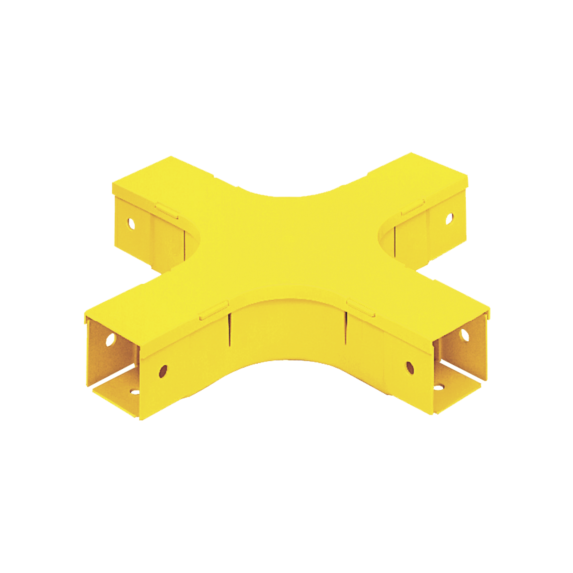 Accesorio de 4 VÃ­as Horizontal, Con Ãngulos a 90Âº, Para Canaletas FiberRunnerâ¢ 2X2, Color Amarillo