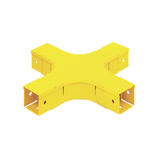 Accesorio de 4 VÃ­as Horizontal, Con Ãngulos a 90Âº, Para Canaletas FiberRunnerâ¢ 2X2, Color Amarillo