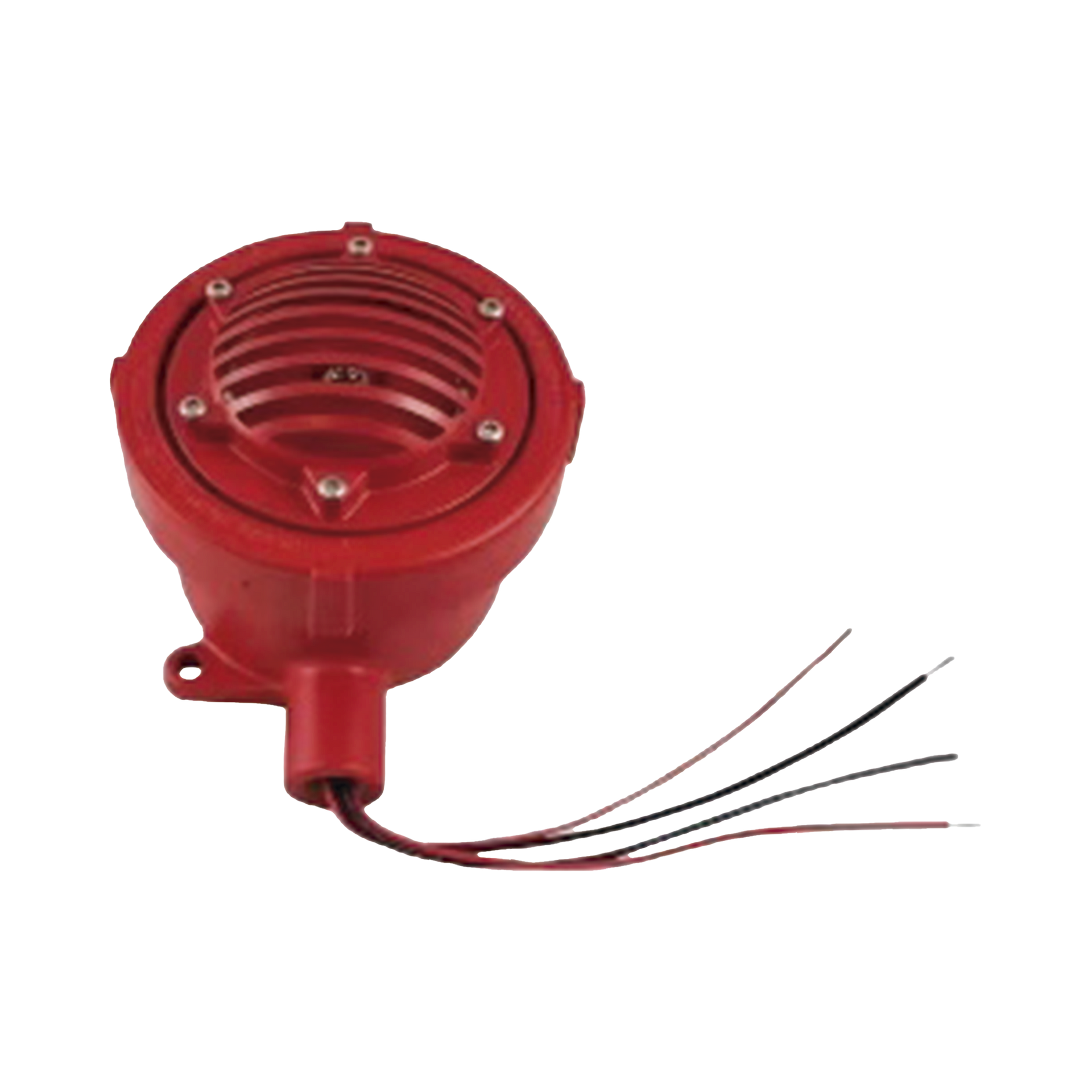 Bocina Vibratone a prueba de explosiones para exterior y ubicaciones peligrosas, 24 Vcd, roja