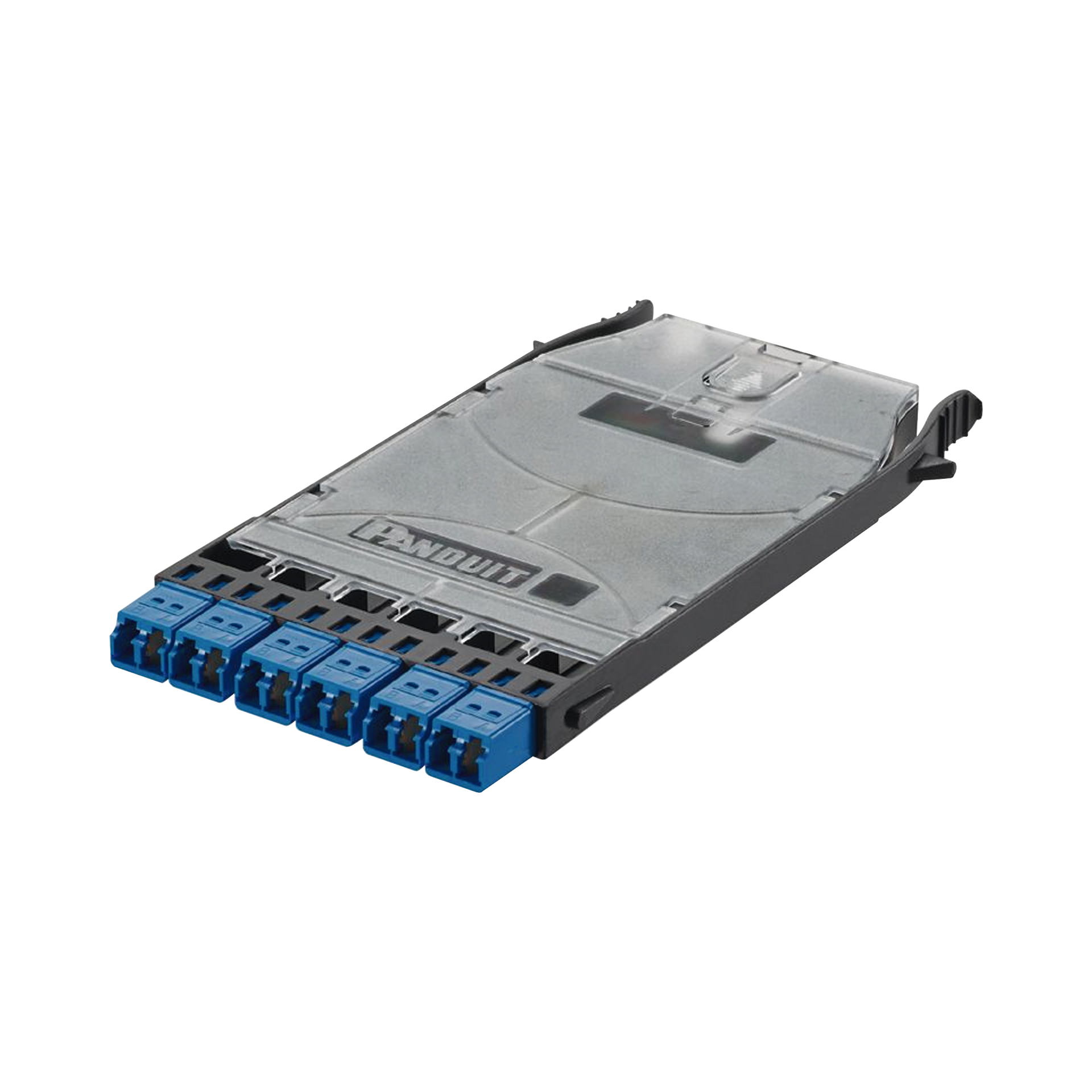 Cassette HD Flexâ¢ Con 6 Puertos LC Duplex (12 Fibras), Para Fibra Monomodo OS2, Color Azul