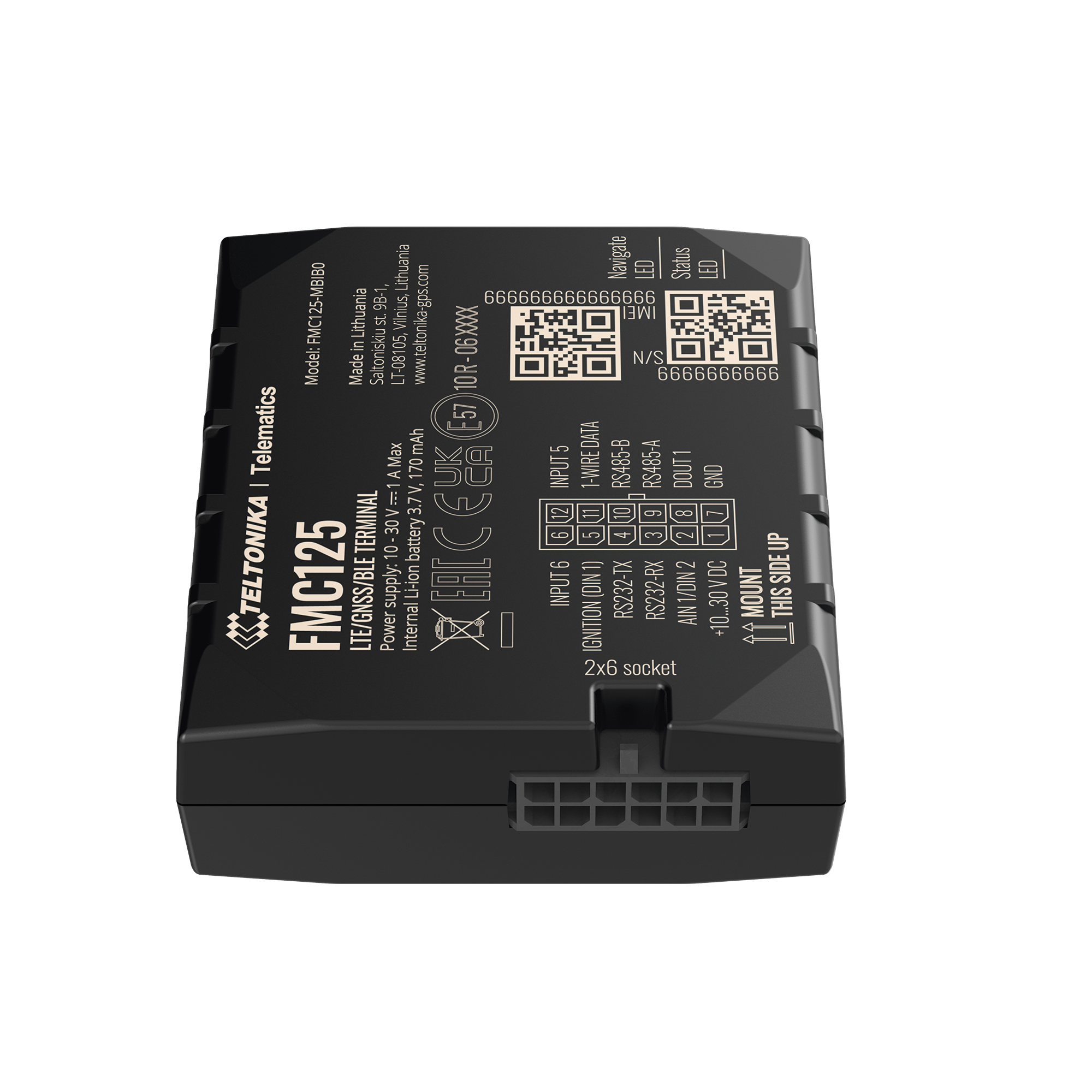 Avanzado Rastreador Vehicular (GPS) 4G LTE CAT 1 y 2G / IdentificaciÃ³n de Conductores / Bloqueo Remoto / DetecciÃ³n de Jammer / Sensores Bluetooth / MÃºltiples I/O / Doble Sim / RS485 / RS232 / DualCam