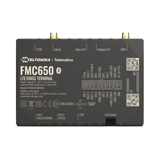 Profesional Rastreador Vehicular (GPS) 4G LTE Cat 1 Con Lectura Can / Bluetooth y MÃºltiples Entradas y Salidas Digitales