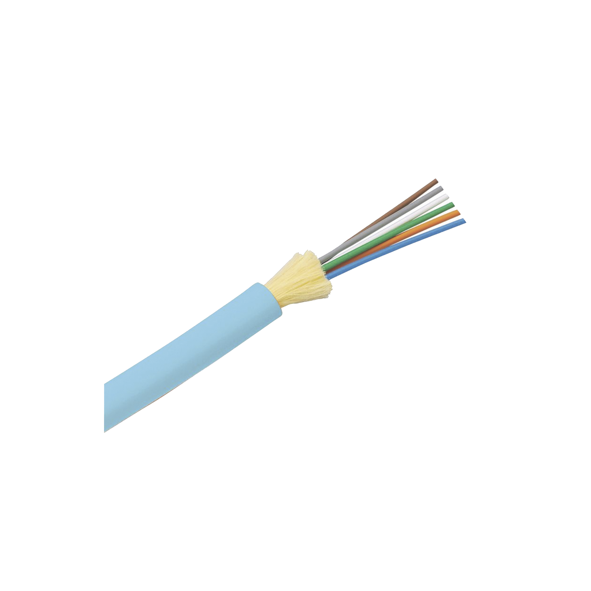 Cable de Fibra Ãptica de 24 hilos, Multimodo OM4 50/125 Optimizada, Interior, Tight Buffer 900um, No Conductiva (DielÃ©ctrica), LSZH, Precio Por Metro