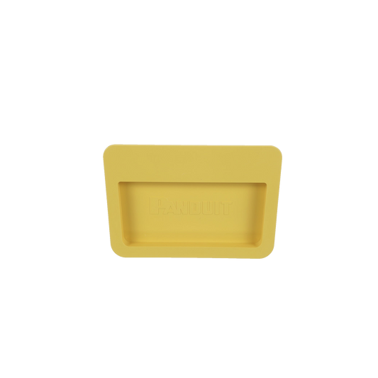 Tapa Final Para Canaletas FiberRunnerâ¢ 6x4, de InstalaciÃ³n a PresiÃ³n, Color Amarillo